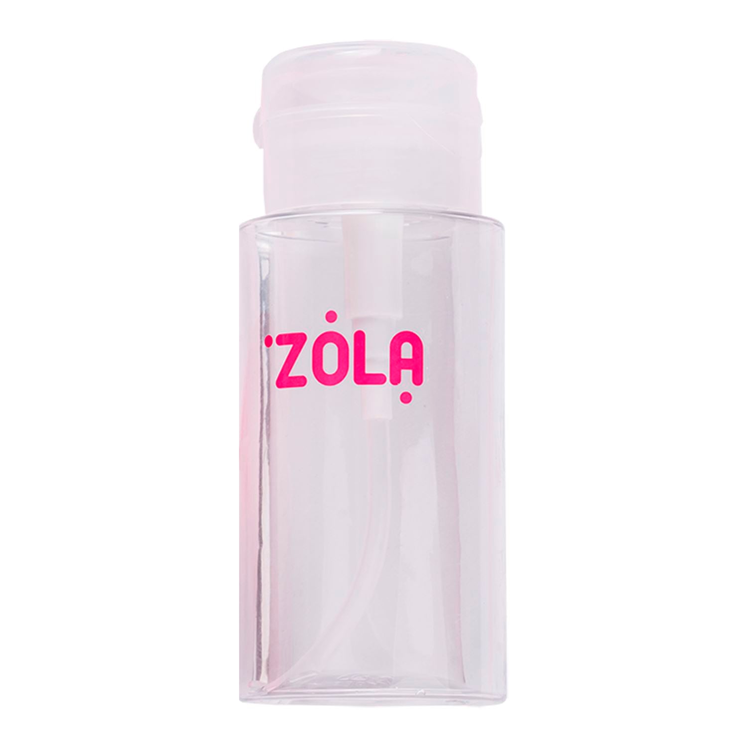 Plastic pompflesje van 180 ml, handig voor water of andere vloeibare producten, verkrijgbaar in roze of wit.