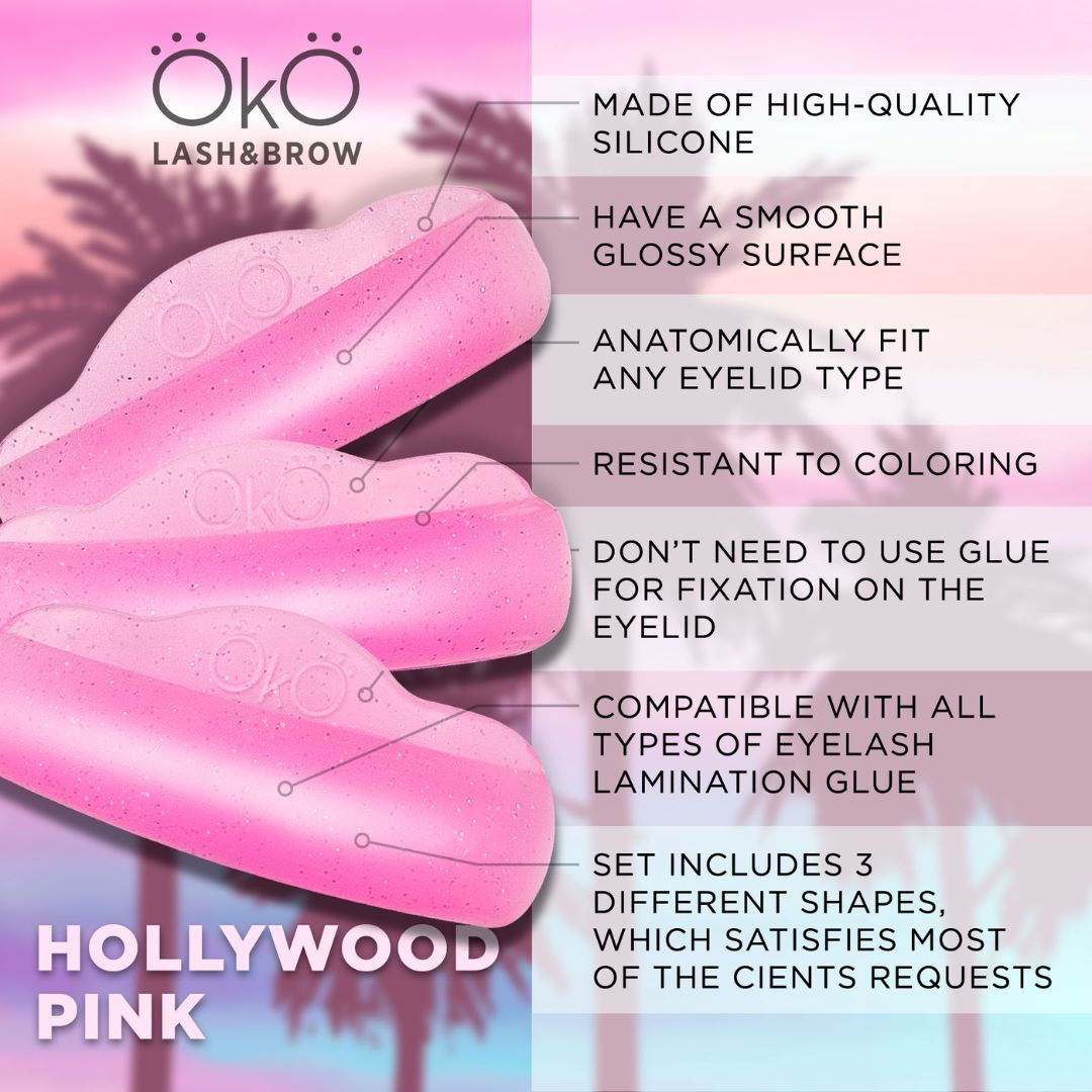 OKO | LASH LIFT SHIELDS | HOLLYWOOD PINK OKO