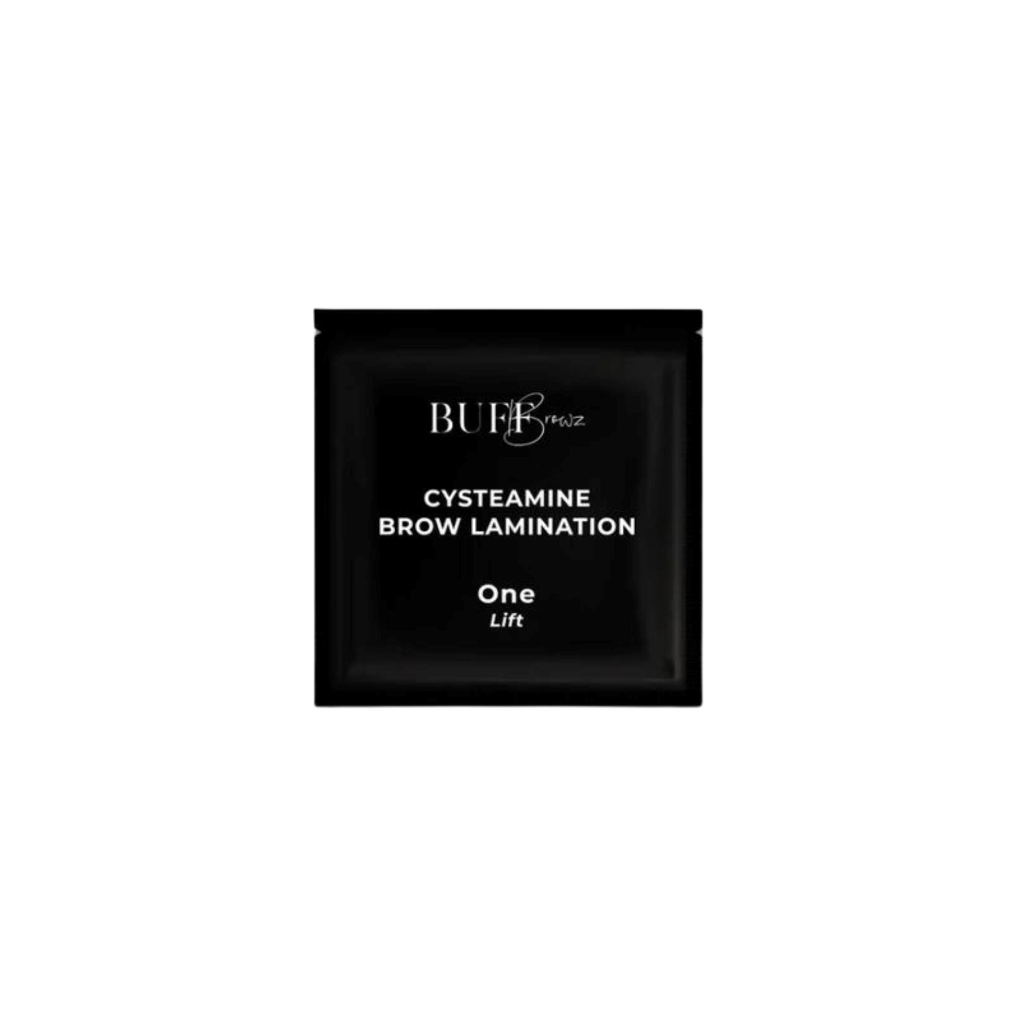 BUFF BROWZ & LASHES | CYSTEAMINE BROW LAMINATION | Step 1 sachets buff browz & lashes