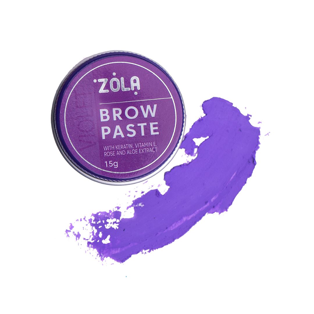Zola Brow Paste in 6 kleuren, inclusief speciale blauwe editie in samenwerking met Viktorina Vika.