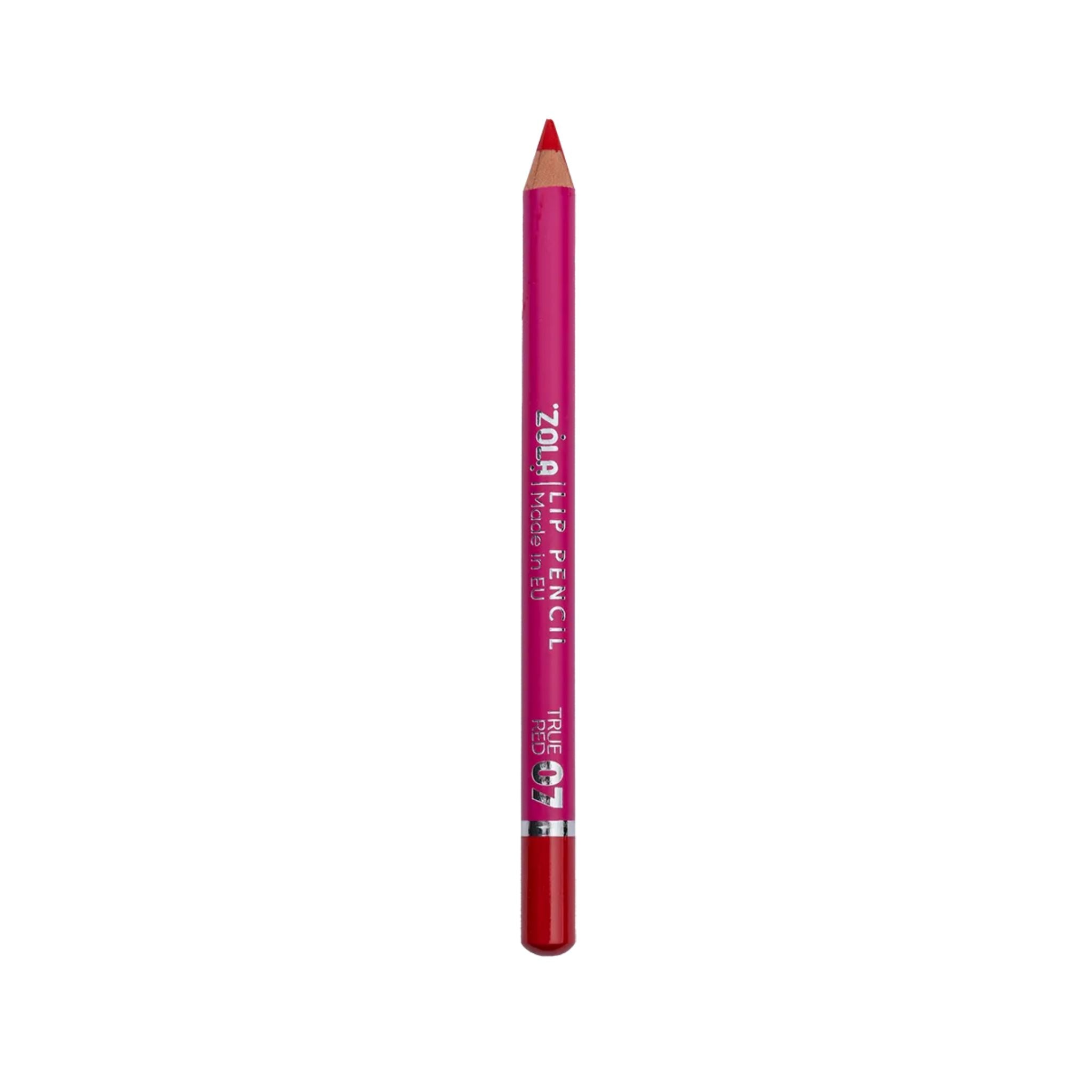 ZOLA Lip Pencil voor perfecte lipcontour en langdurige, romige dekking. Verkrijgbaar in 7 tinten van nude tot klassiek rood.