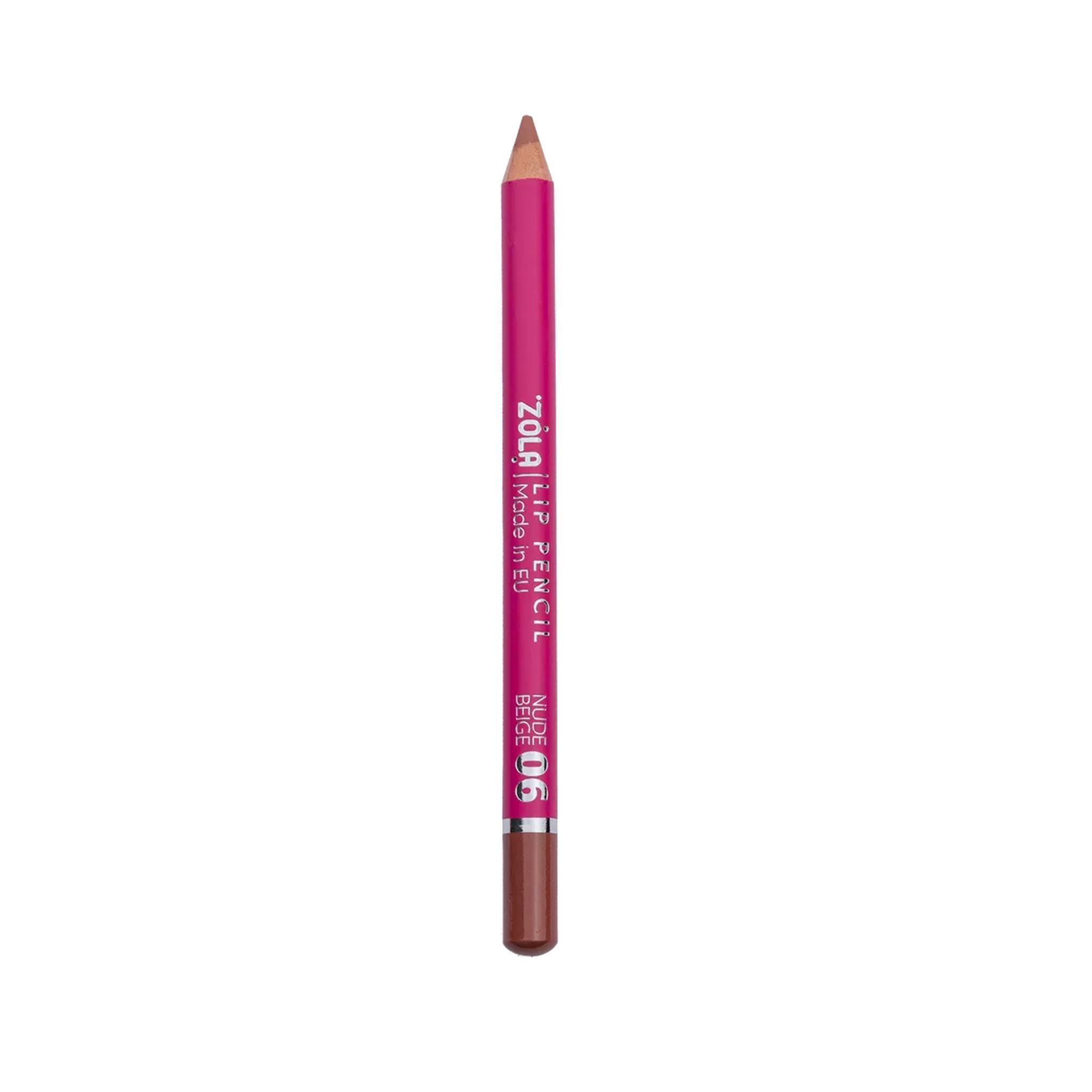 ZOLA Lip Pencil voor perfecte lipcontour en langdurige, romige dekking. Verkrijgbaar in 7 tinten van nude tot klassiek rood.