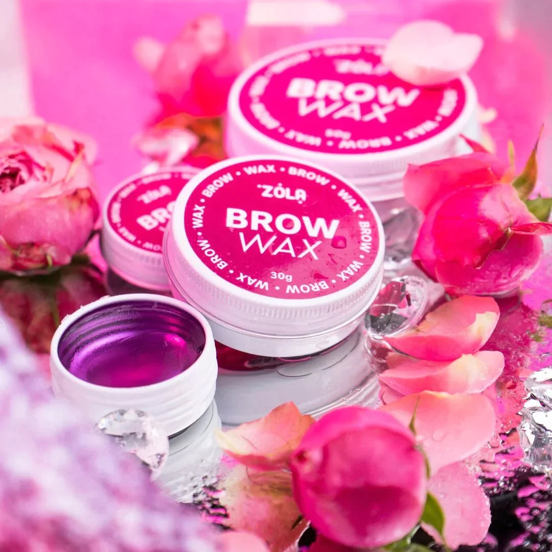 ZOLA wenkbrauwstylingwax voor het stylen van wenkbrauwen zonder witte restjes.