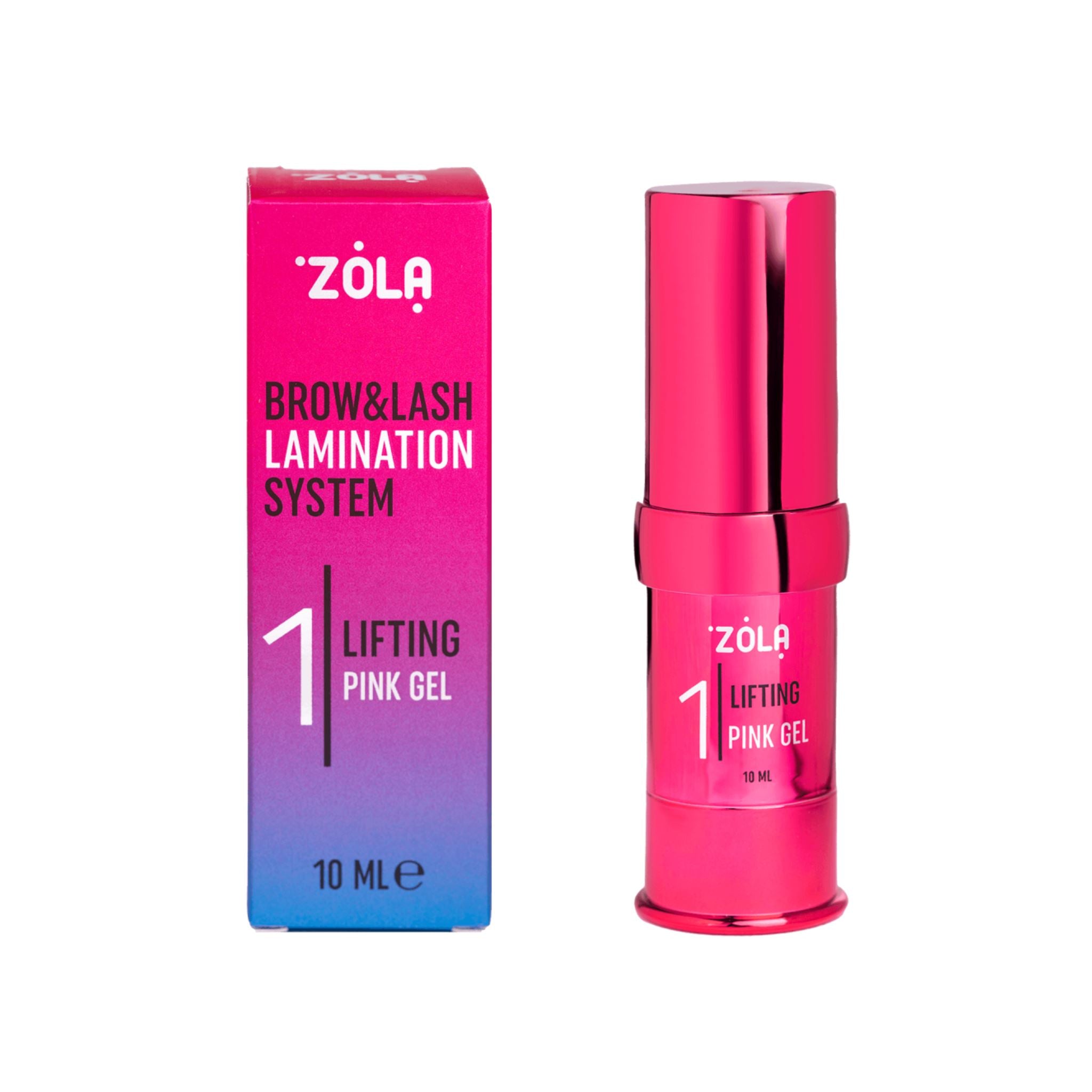 ZOLA COLOR LAB Step 1 Lifting Pink Gel roze lamination lotion met kortere inwerktijd