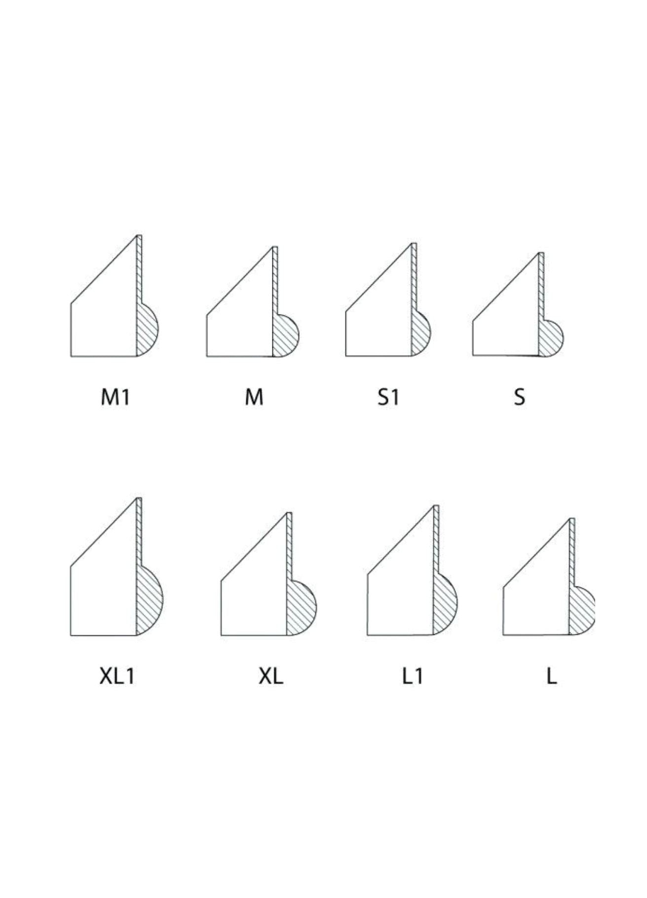 INLEI | SILICONE CURLERS 4 SIZES MIX inlei