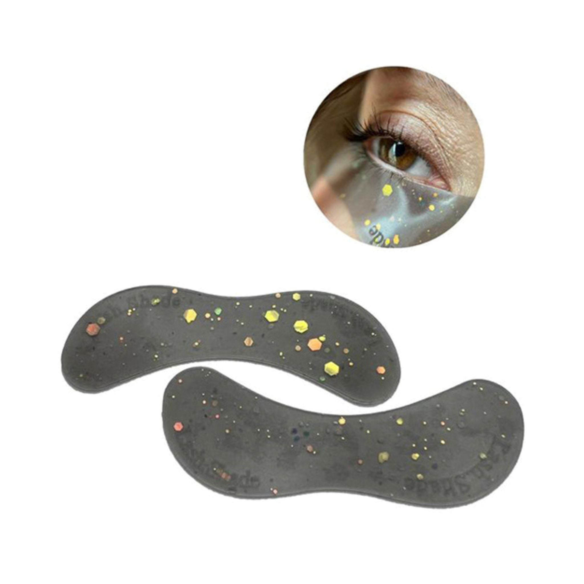 LASH SHADE | REUSABLE SILICONE EYEPATCHES Lash Shade Graphite + Glitter