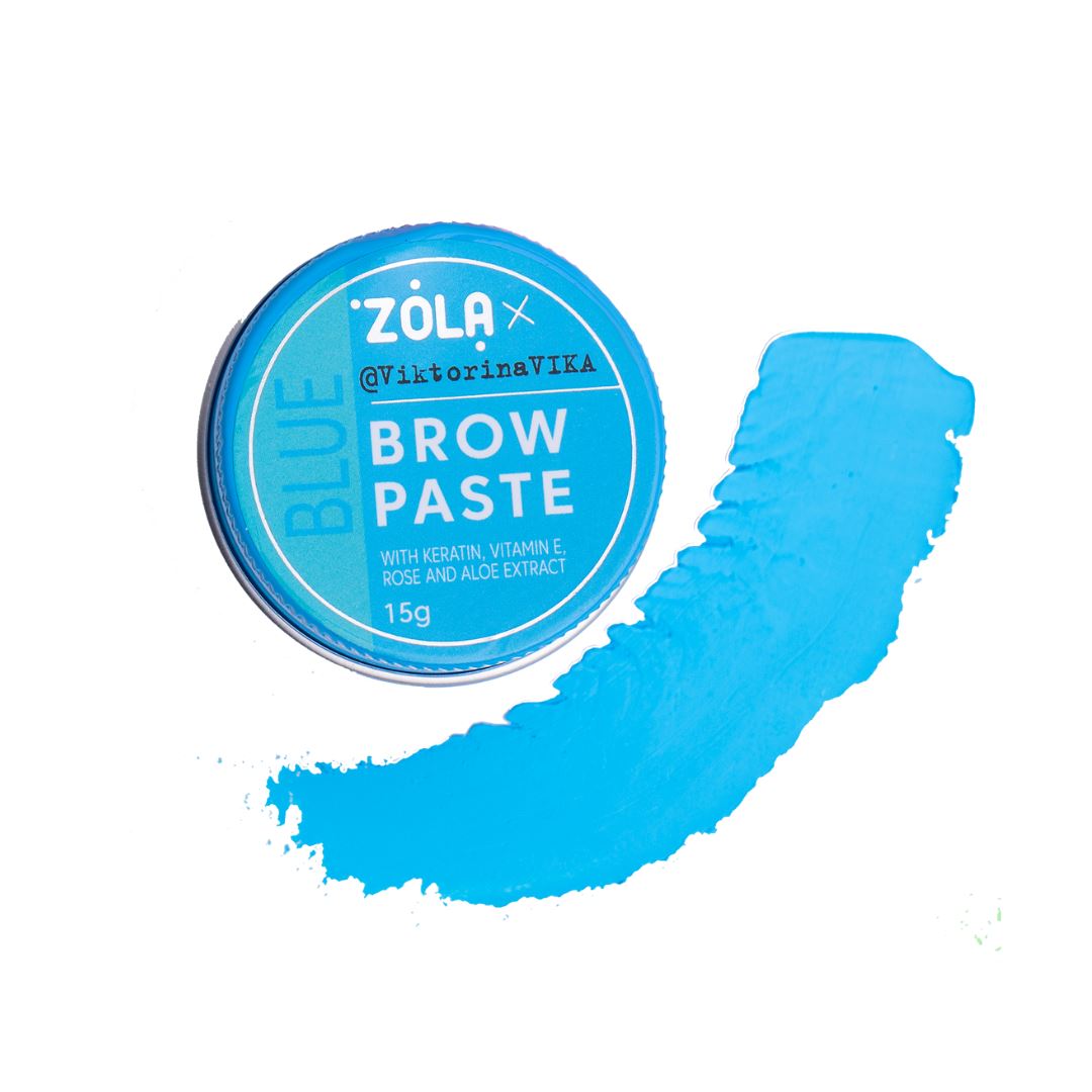 Zola Brow Paste in 6 kleuren, inclusief speciale blauwe editie in samenwerking met Viktorina Vika.