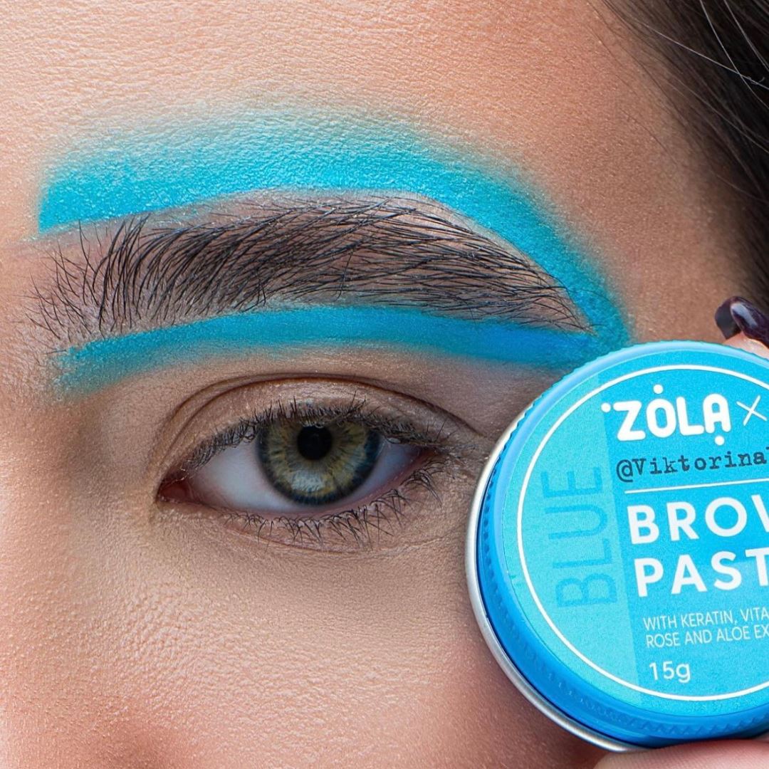 Zola Brow Paste in 6 kleuren, inclusief speciale blauwe editie in samenwerking met Viktorina Vika.