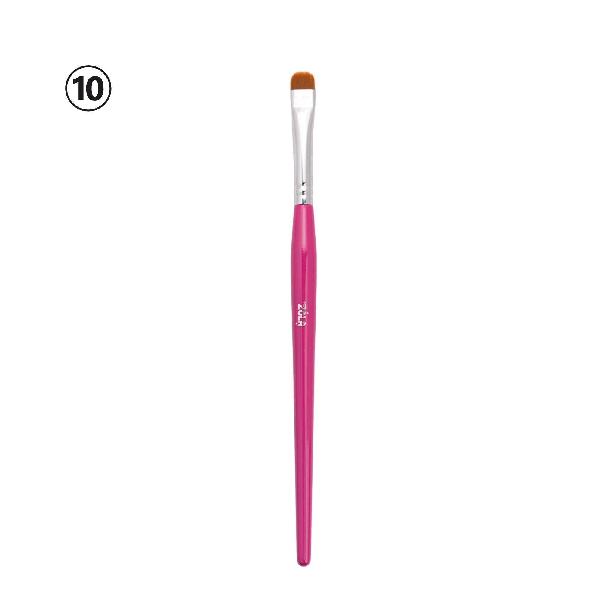 Zola Eyebrow Brush 10 brede ovale kwast voor kleur en verzorging, ideaal voor professioneel gebruik
