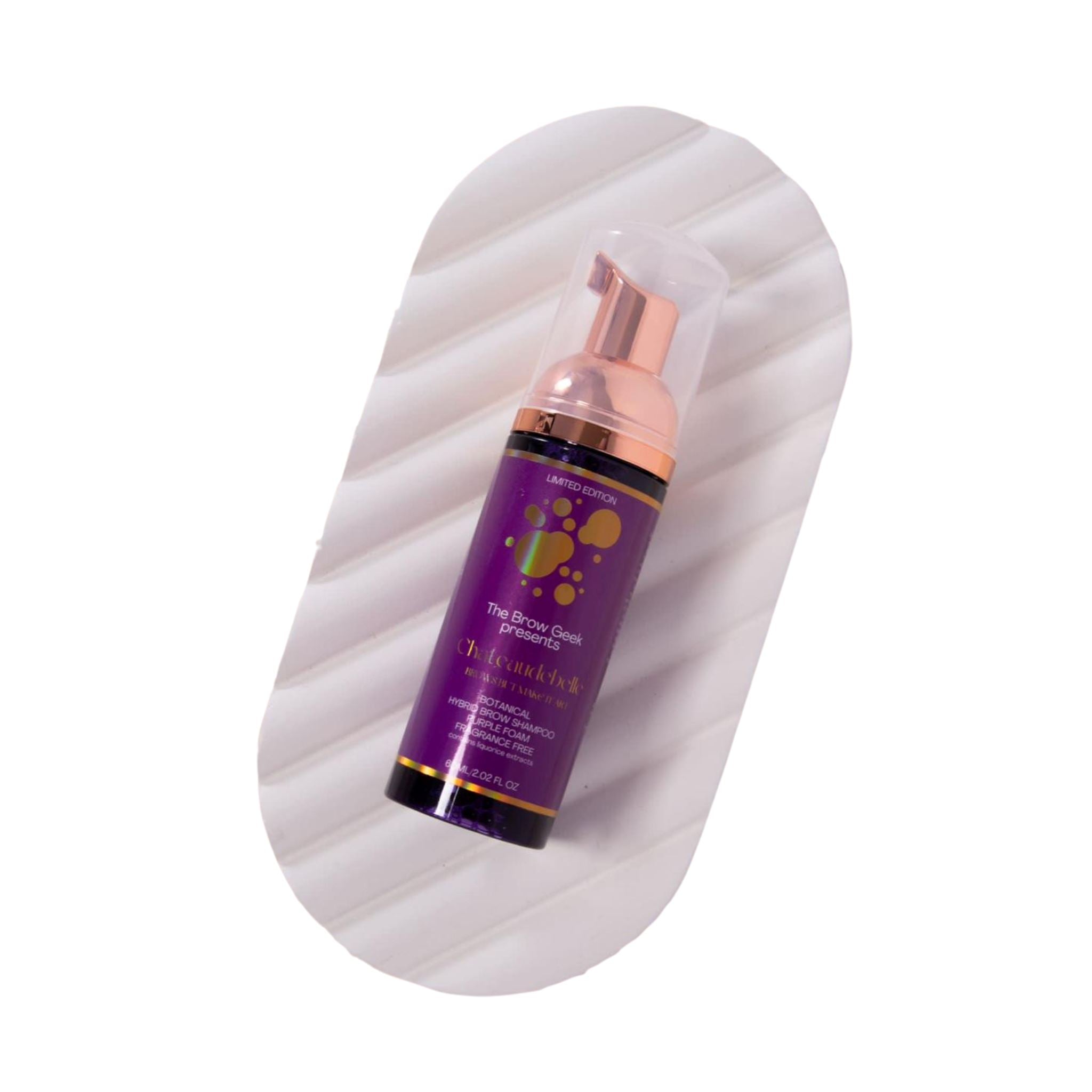 THE BROW GEEK x CHATEAUDEBELLE | BROW SHAMPOO FOAM 60ml PINK OR PURPLE Browstar Cosmetics
