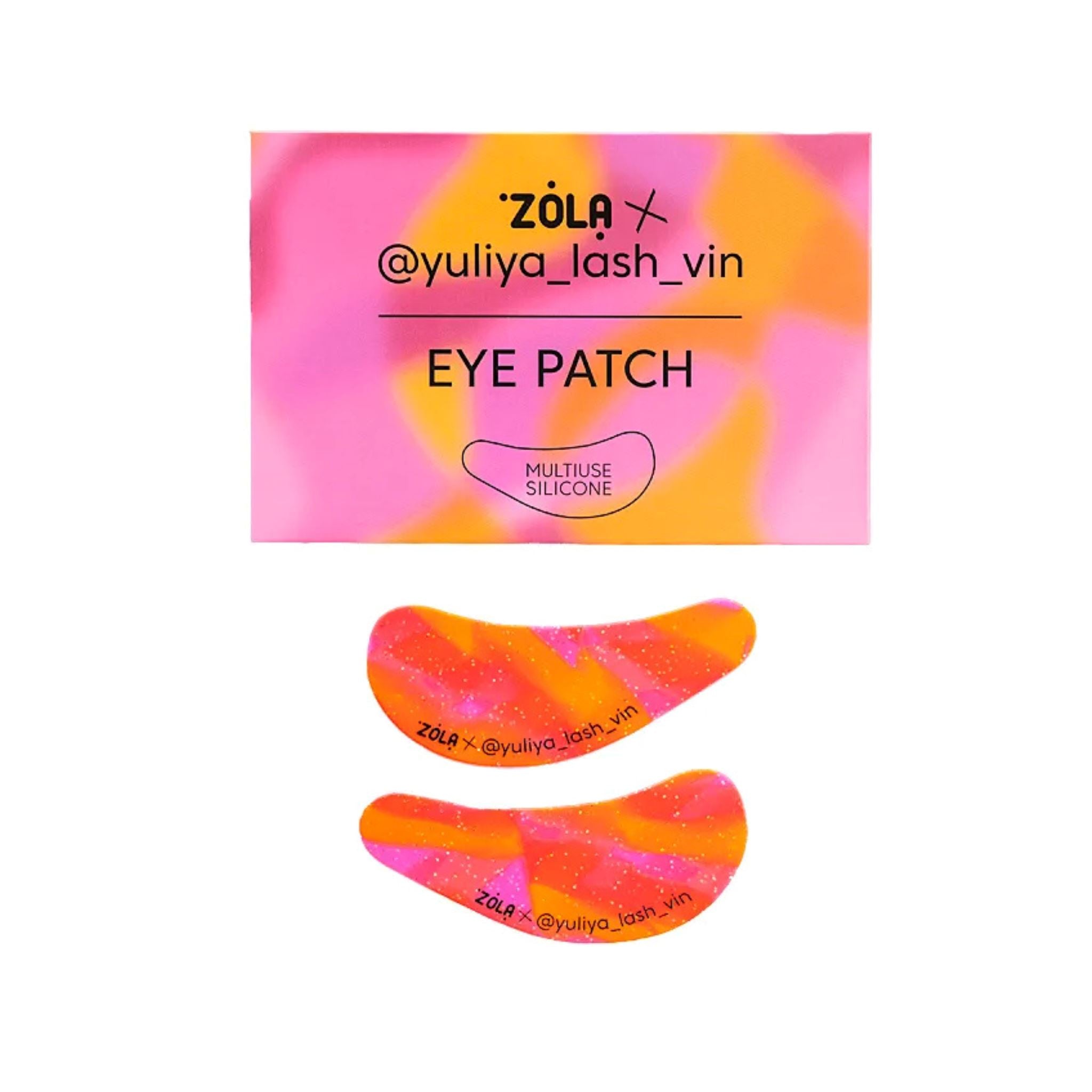 Multifunctionele siliconen patches van ZOLA & Yulia_Lash_Vin anatomisch, hypoallergeen en ideaal voor lash behandelingen en contentcreatie.