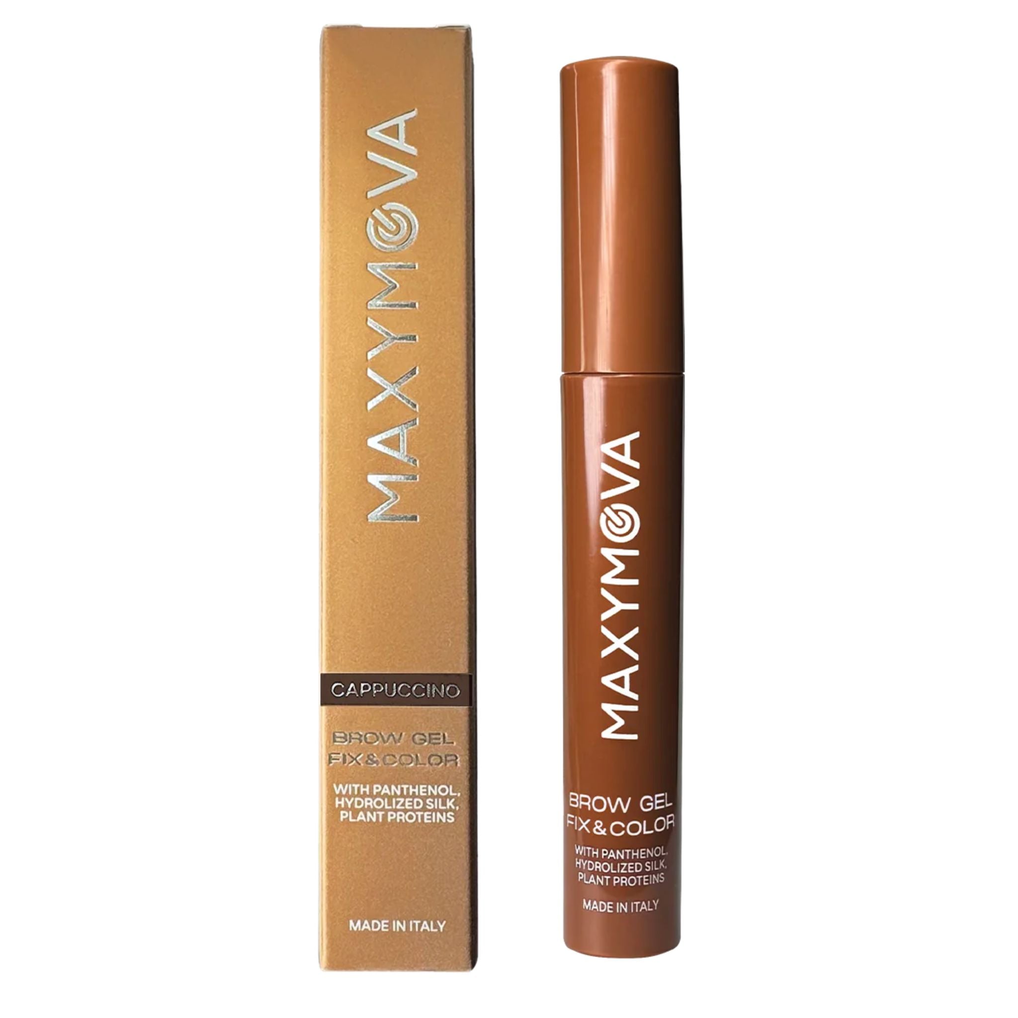 Brow Gel collectie Fix & Go transparante gel en Fix & Color getinte gels in Cappuccino, Cacao en Moka