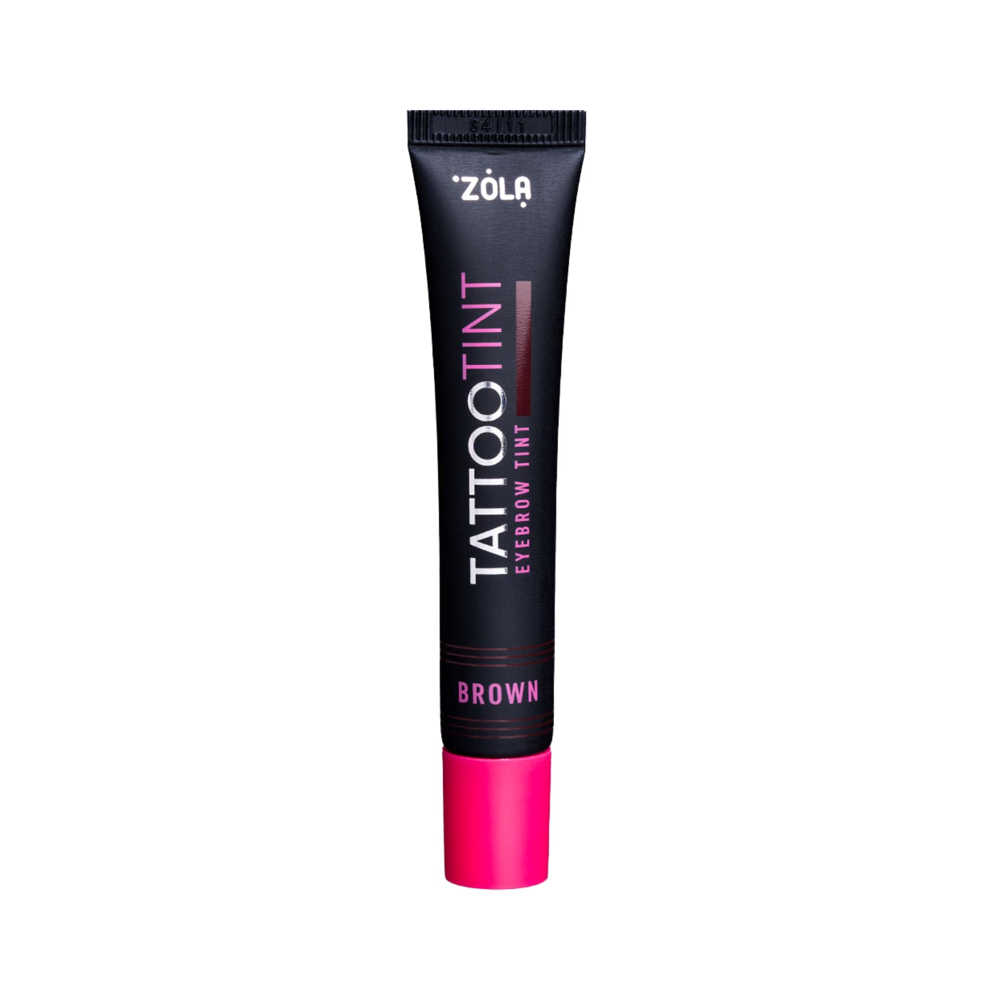 ZOLA Tattoo Tint direct pigment voor wenkbrauwen, creëert een afdruk op de huid zonder de haartjes te kleuren.