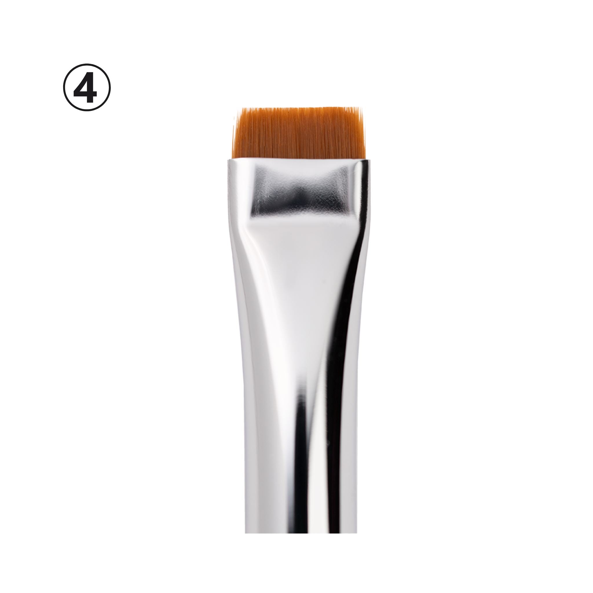 Zola Brush 04 platte, brede synthetische kwast voor lashlift voor het aanbrengen van verf, step 3 en masker