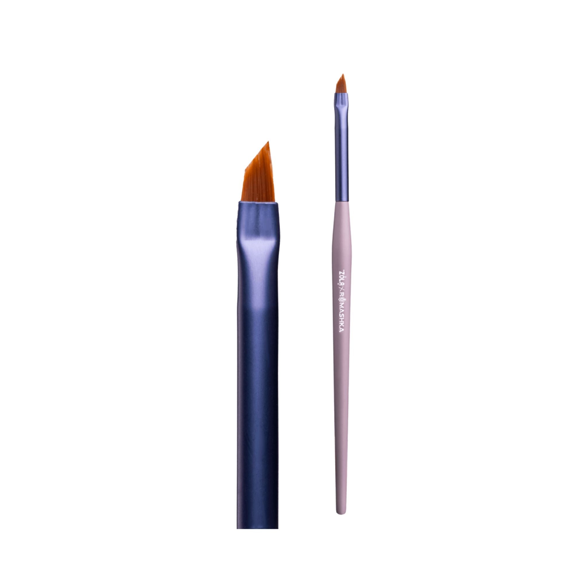 Brush 01 synthetisch penseel voor nauwkeurige lijnen en contouren bij wenkbrauwen en wimpers voor professioneel gebruik.