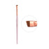 Smalle schuine Brush 01 nylon kwast voor wenkbrauwcontouren en make-up, lichtroze/roze/blauw+geel houten handvat