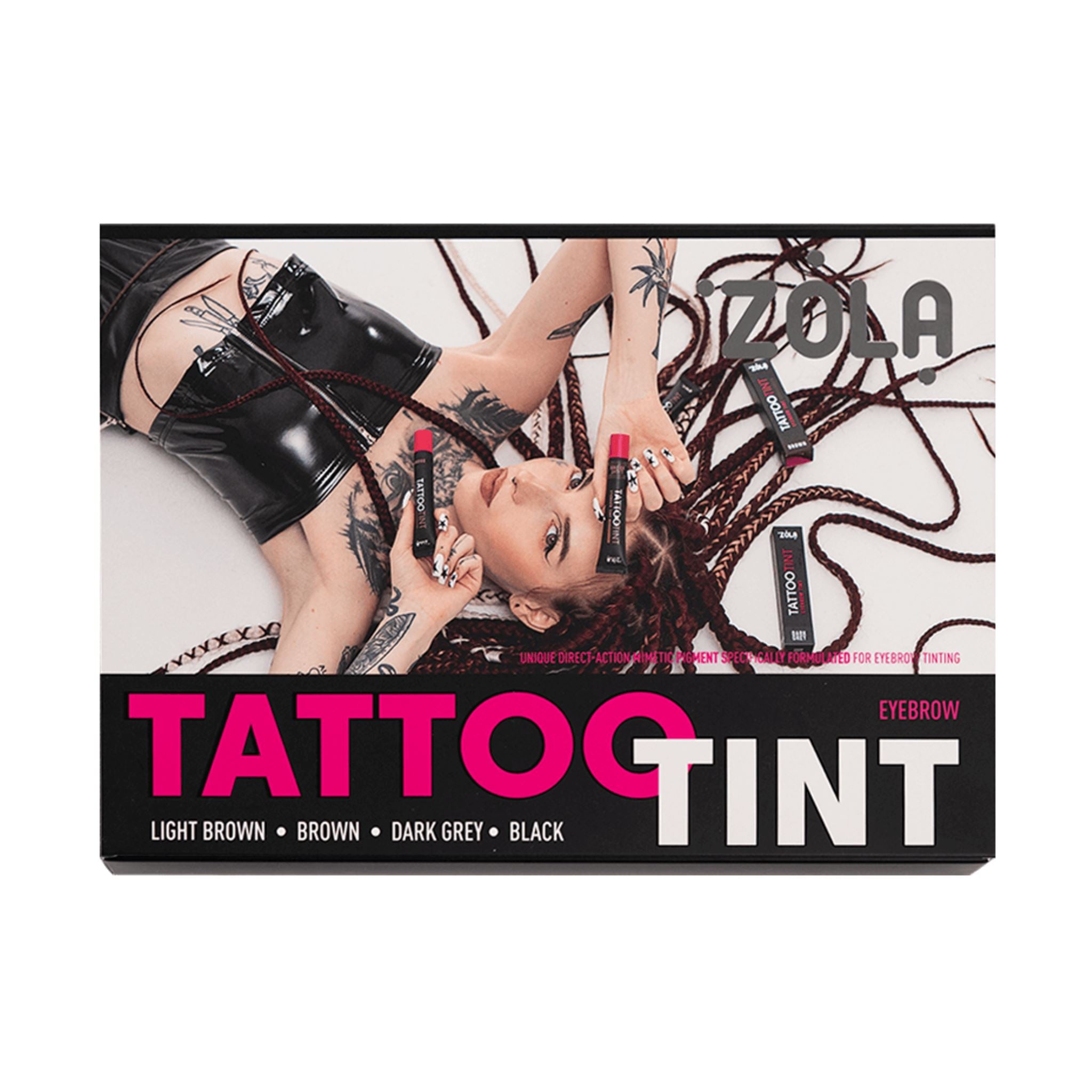 ZOLA Tattoo Tint direct pigment voor op de huid, perfect voor hairstroke techniek, invullen van wenkbrauwgaatjes en PPD-gevoelige klanten.