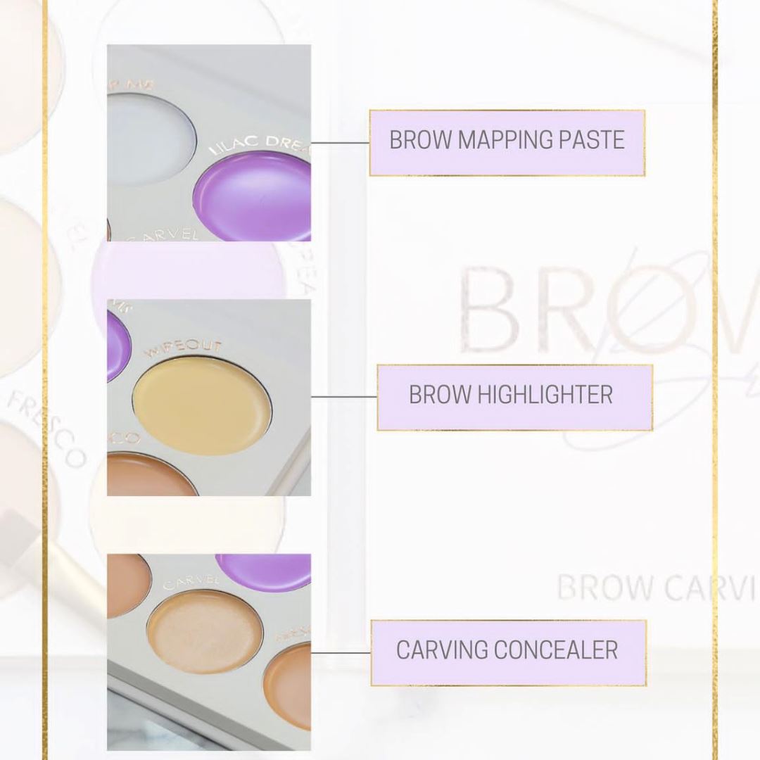 BROWTIQUE BROWS | BROW CARVING PALETTE + BRUSH browtique brows