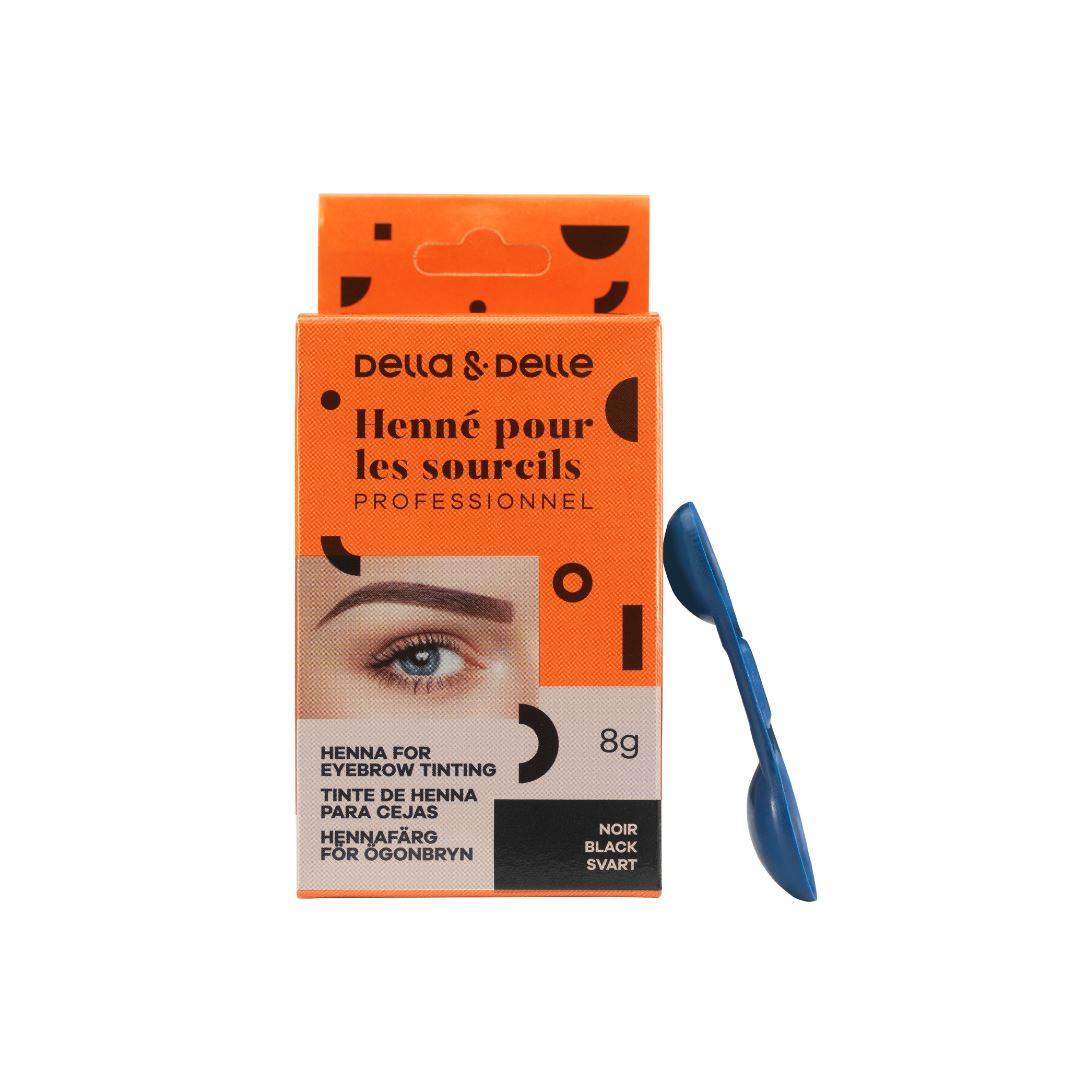 DELLA & DELLE | BROW HENNA | Black 8 gram della & delle