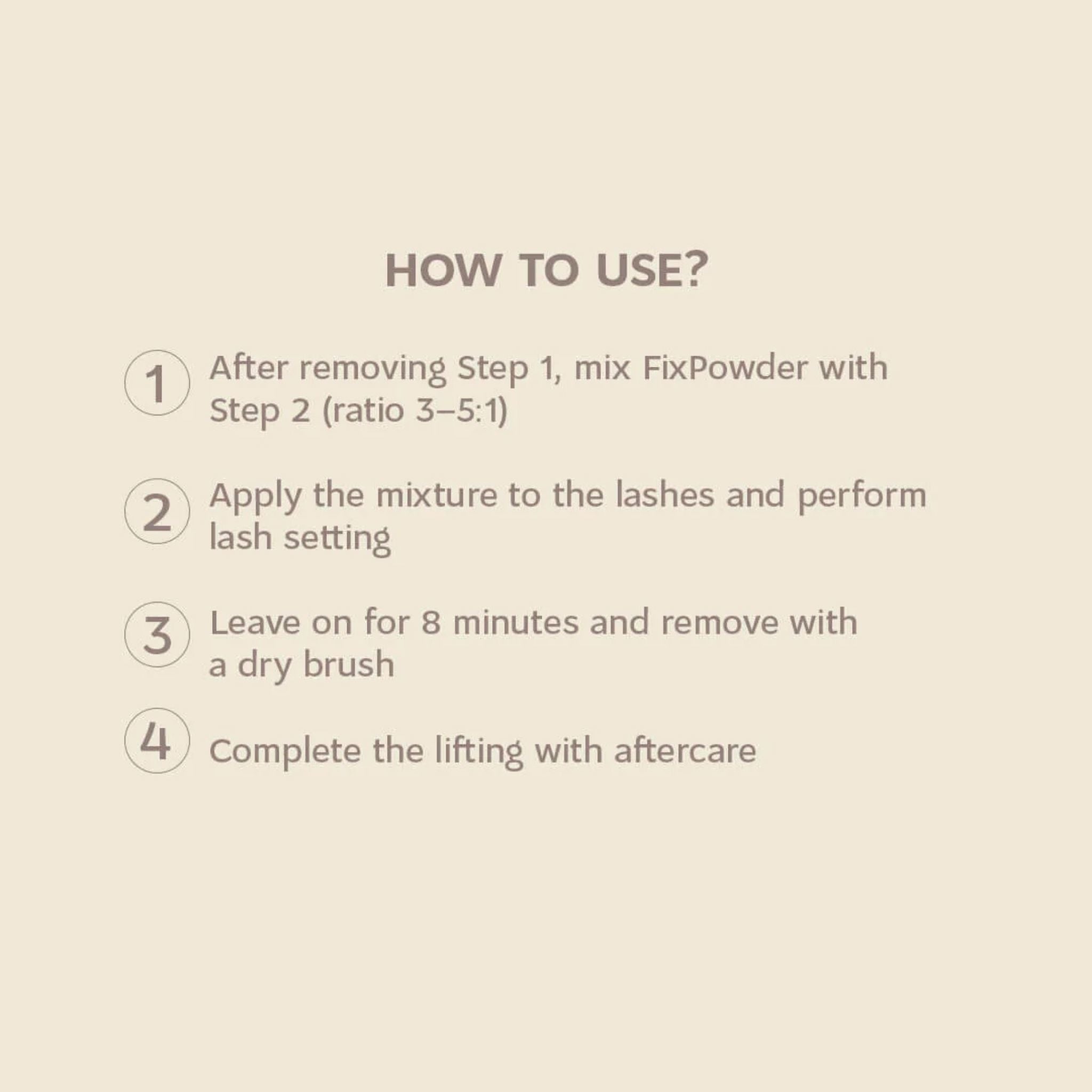 ÉLAN | FixPowder: Lash Lift Fixing Powder