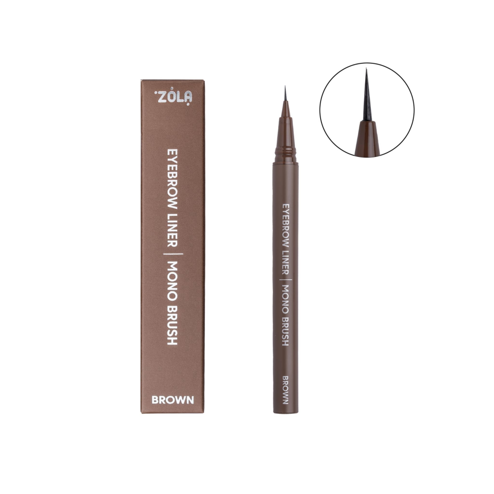 ZOLA | Eyebrow Liner Mono Brush - Brown ZOLA