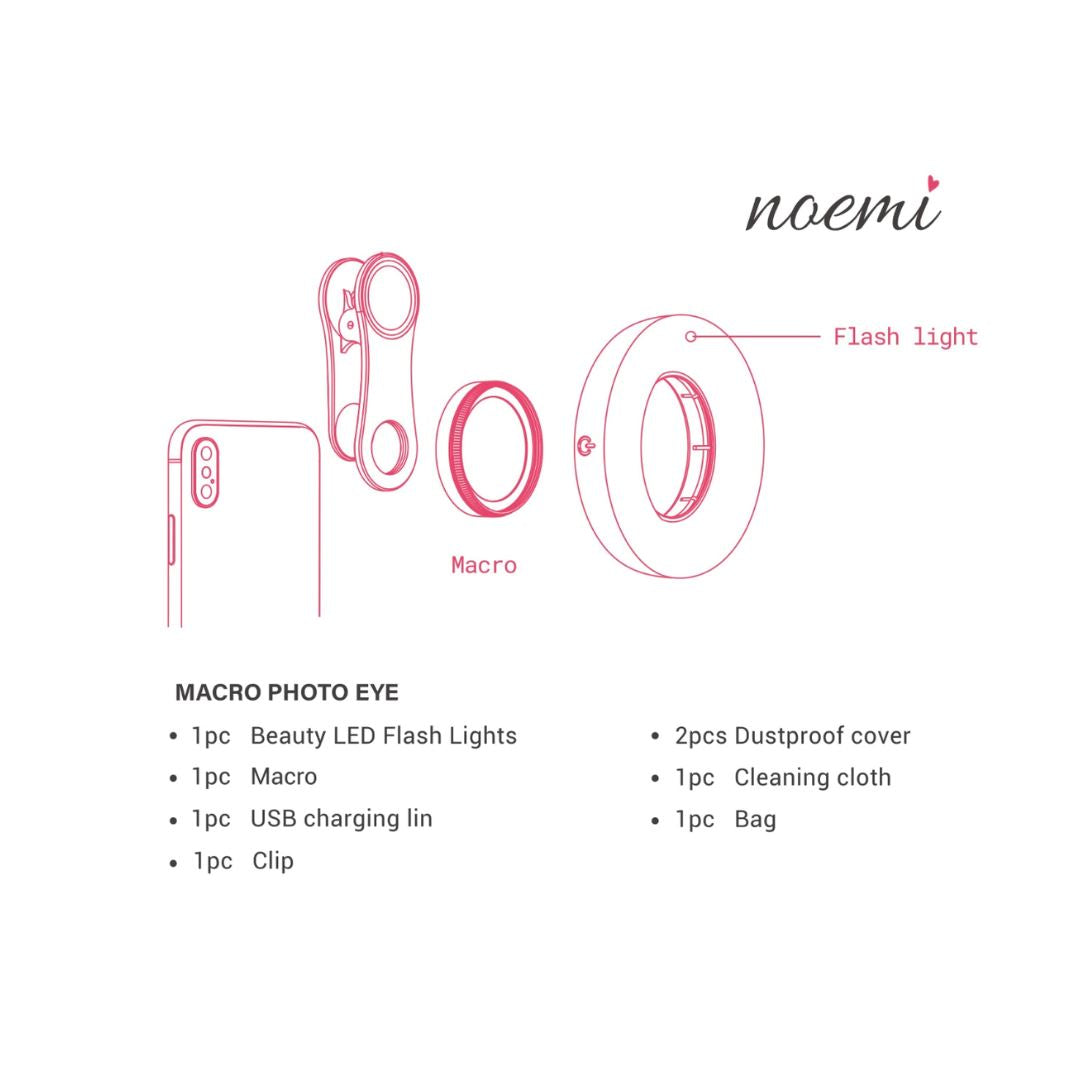 NOEMI | MACRO LENS MET LED noemi