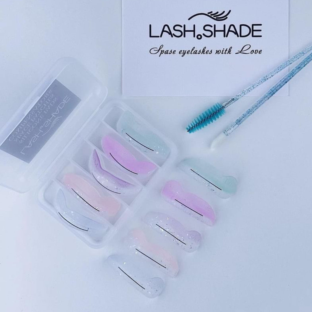 LASH SHADE | ROUND GLITTER SHIELDS WITH APEX | 5 pairs Lash Shade
