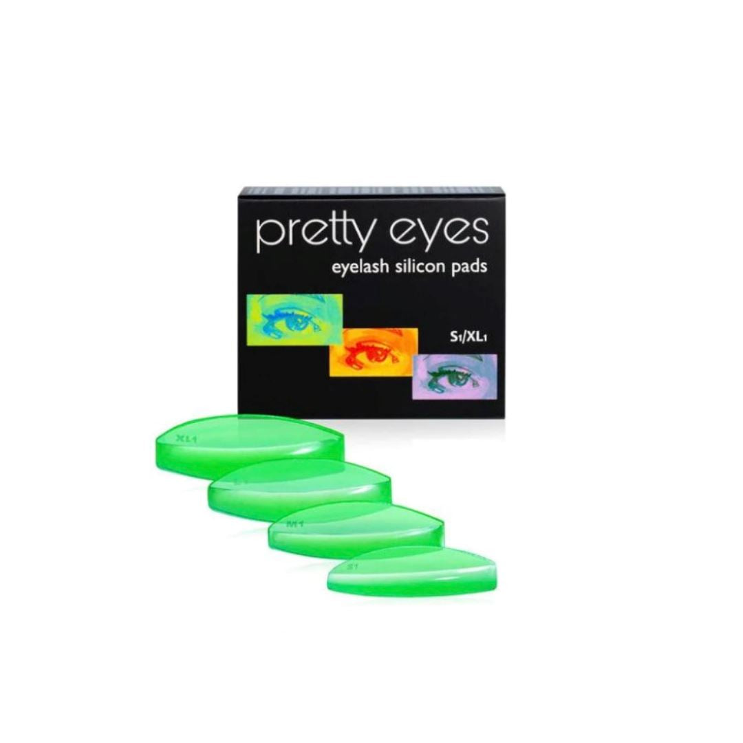 PRETTY EYES | LASH LIFT SHIELDS - Flat1 or Round Soft (green) pretty eyes