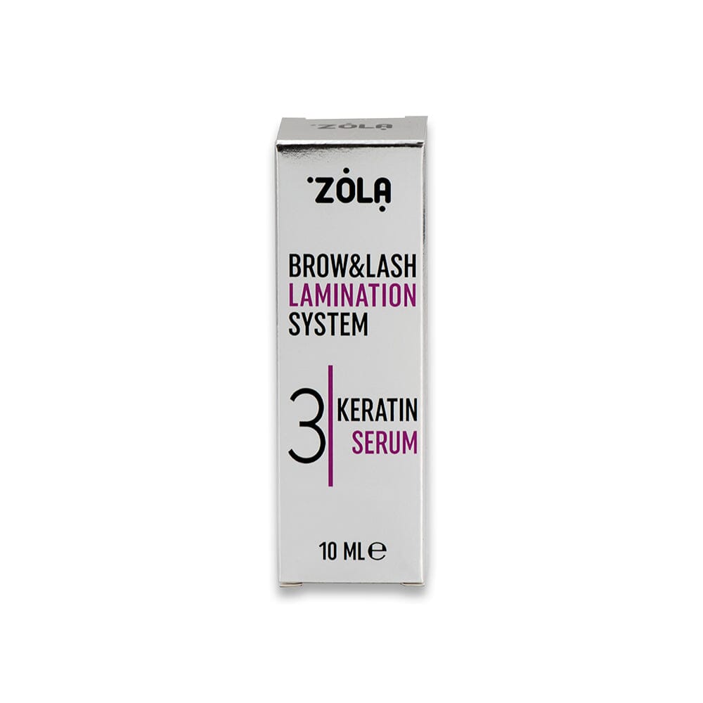 ZOLA Brow Lamination stap 3 voedt en hydrateert wenkbrauwen en wimpers met keratine, glycerine en panthenol. Geschikt voor alle haartypes.