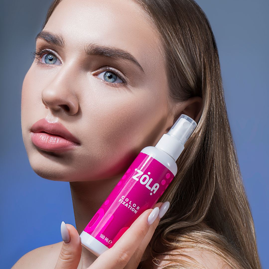 ZOLA Color Fixation Tonic voor langdurige kleuring van wenkbrauwen. Versterkt, hydrateert en beschermt de haartjes na henna of verf.