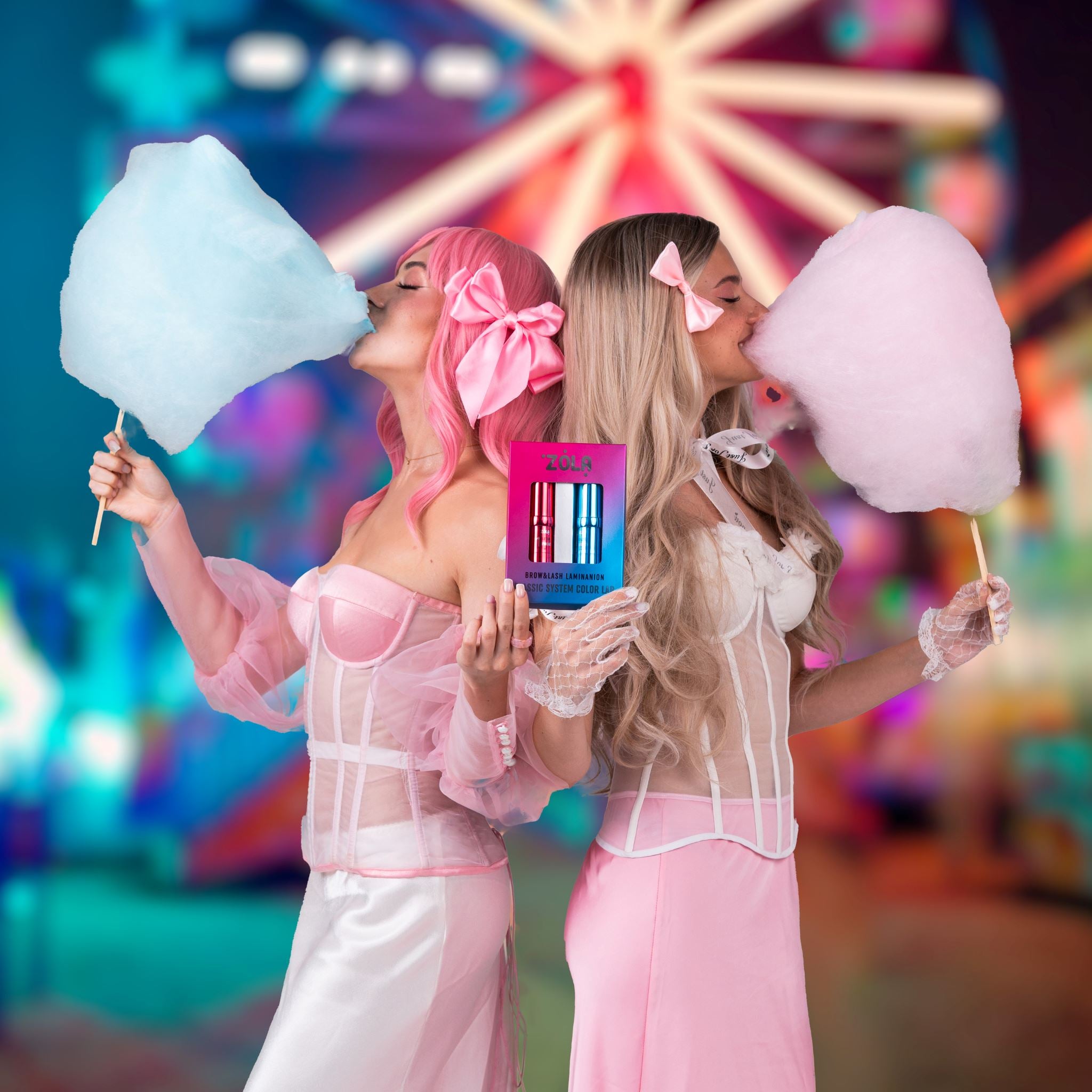 COLOR LAB Brow & Lash Lamination Neon roze en blauw systeem met kortere inwerktijden