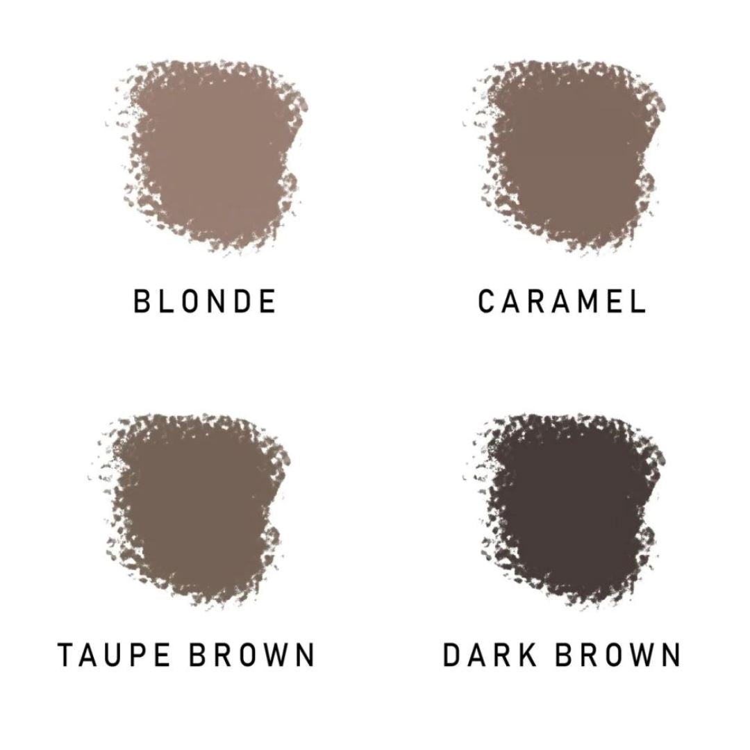 ZOLA powder eyebrow pencils voor zachte, gelijkmatige wenkbrauwkleur. Verkrijgbaar in 4 tinten van blond tot donkerbruin.