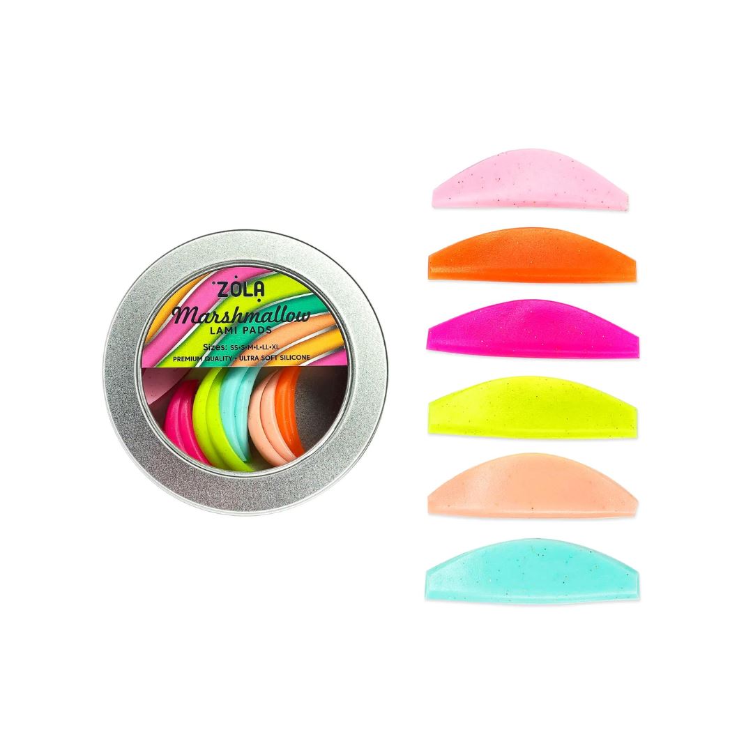 ZOLA Marshmallow Lami Shields – teardropvorm, 6 maten, ideaal voor een mooie lift bij wimperlaminatie.