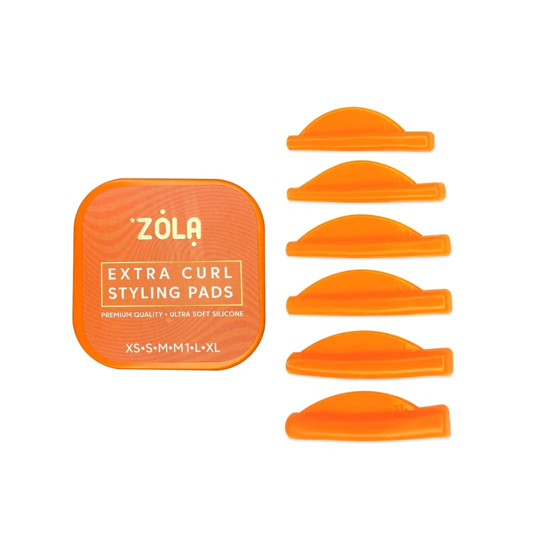 ZOLA Extra Curl Shields 6 maten, ultrazacht siliconen, voor betrouwbare fixatie en mooie krul tijdens wimperlaminatie.