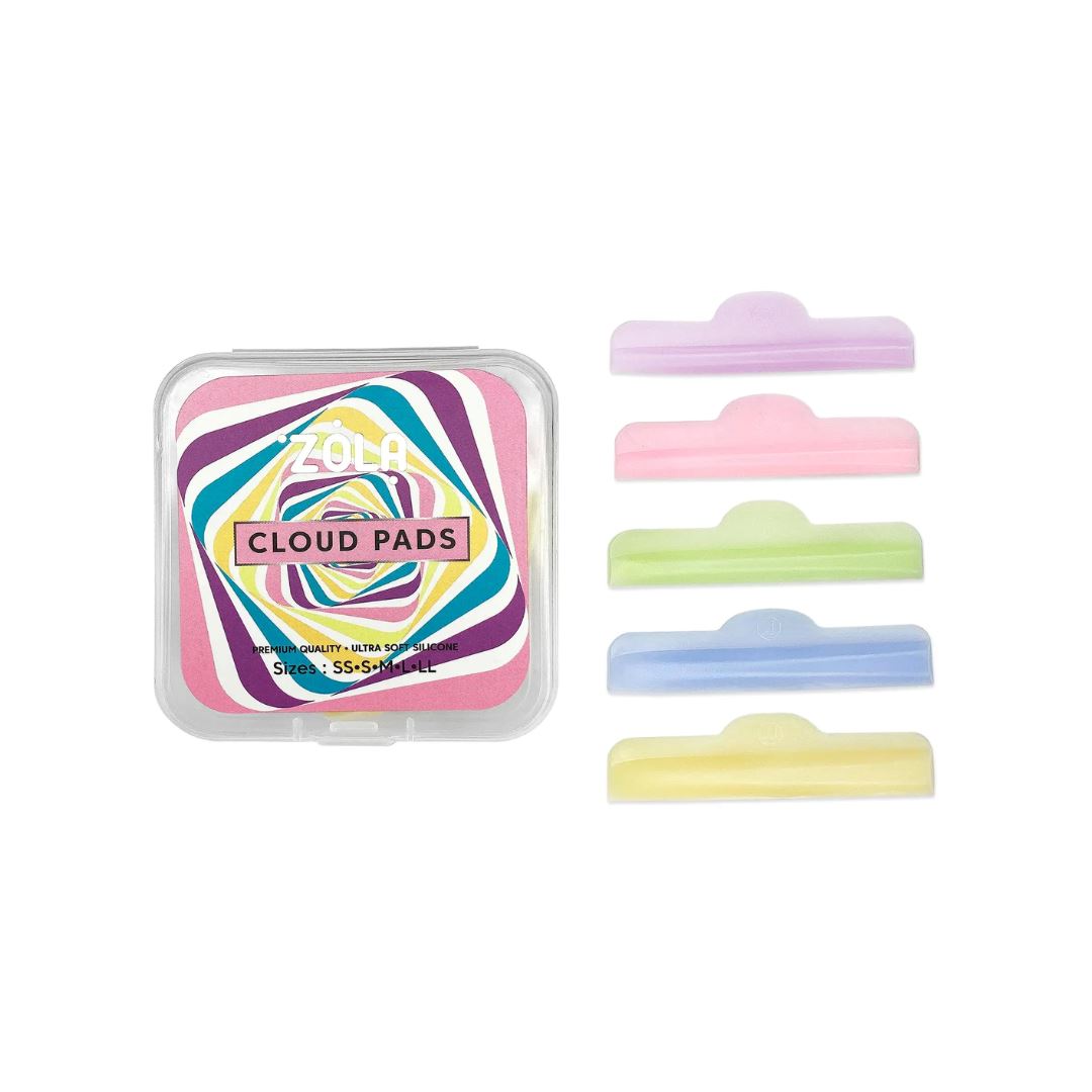 ZOLA Cloud Shields 5 maten, ultrazacht silicone, voor veilige fixatie en mooie krul bij wimperlaminatie.