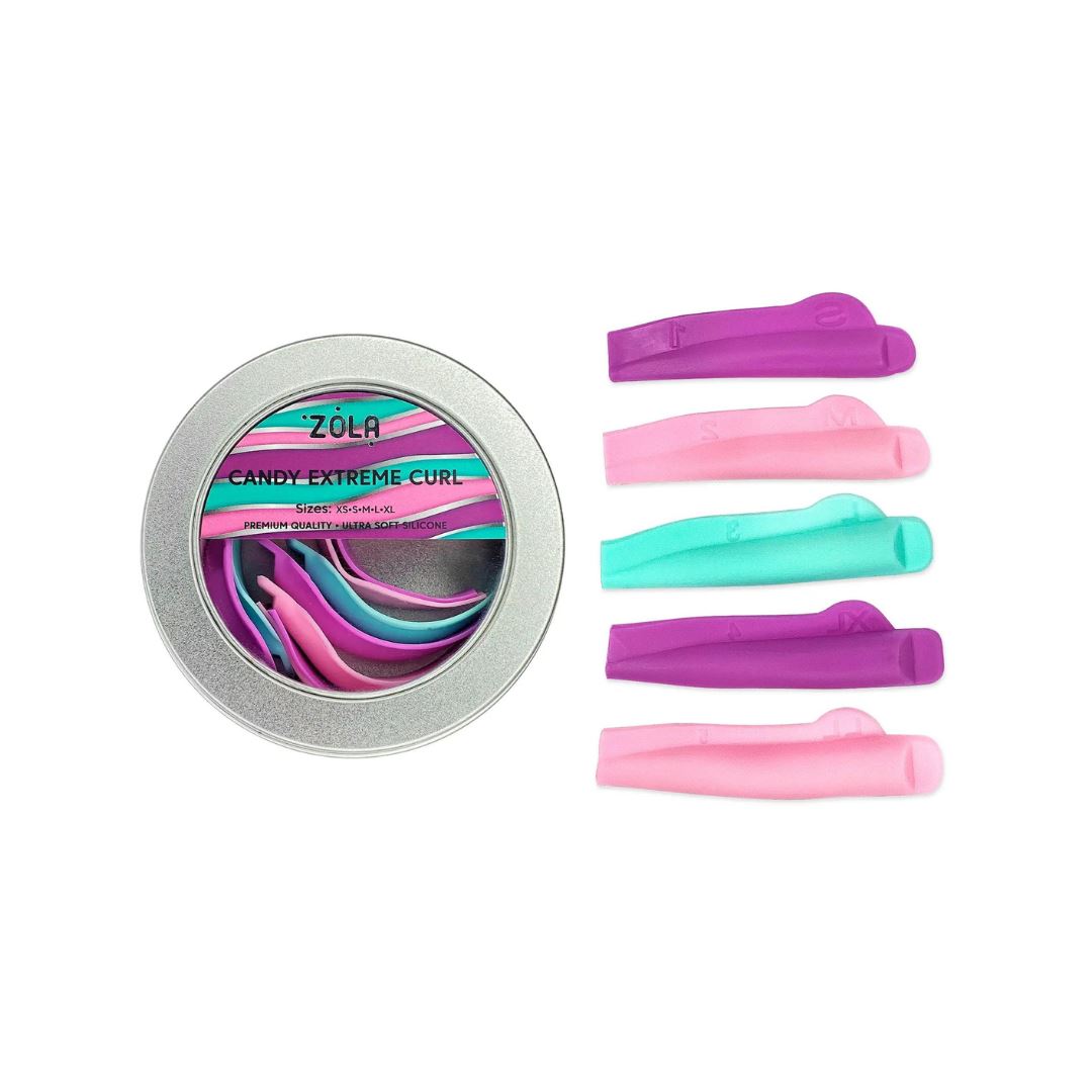 ZOLA round shields 5 maten, zacht en elastisch silicone voor wimperlift met dramatische krul.