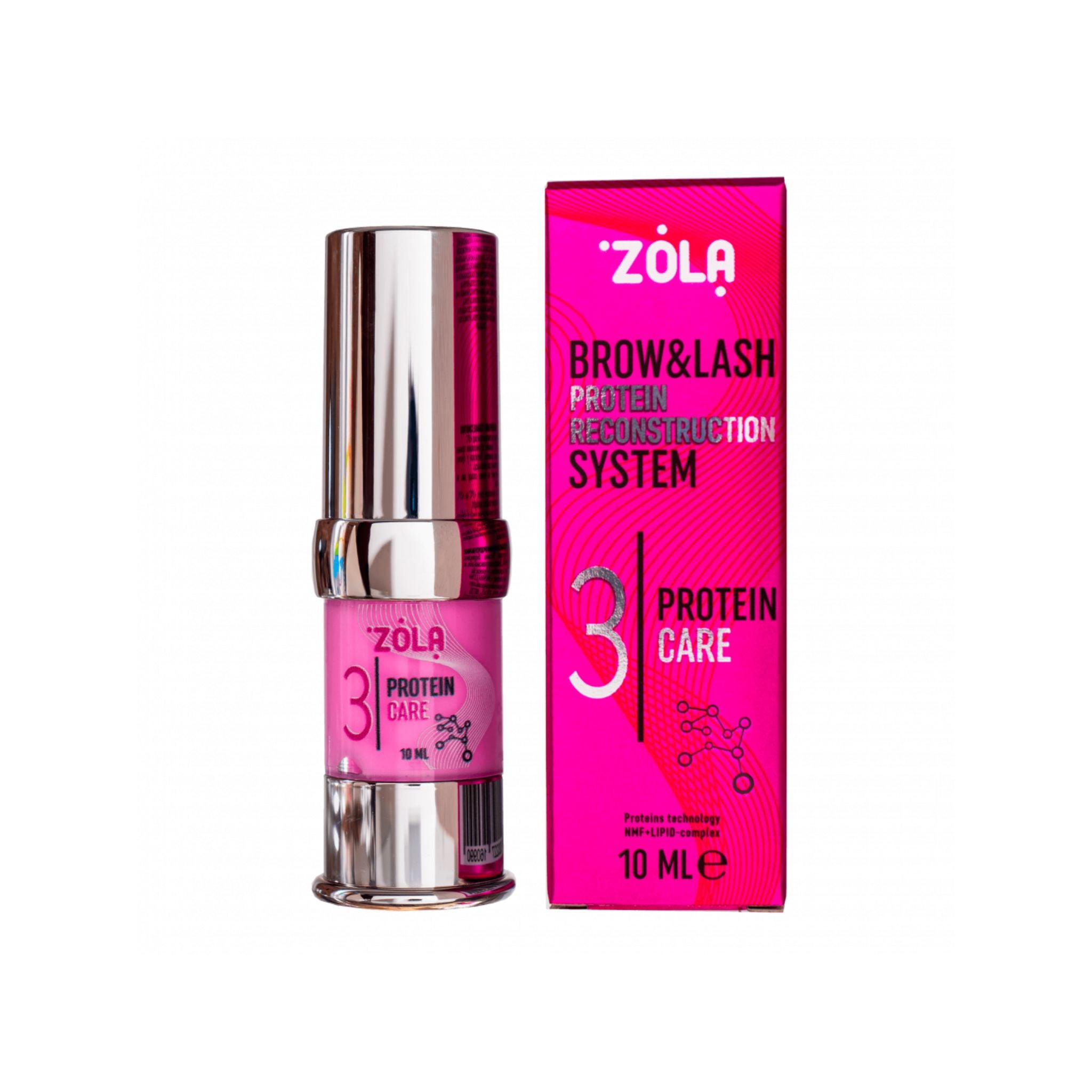ZOLA PROTEIN CARE derde stap in het protein systeem voor wimperlift en brow lamination, herstelt, hydrateert en voedt haartjes diepgaand.