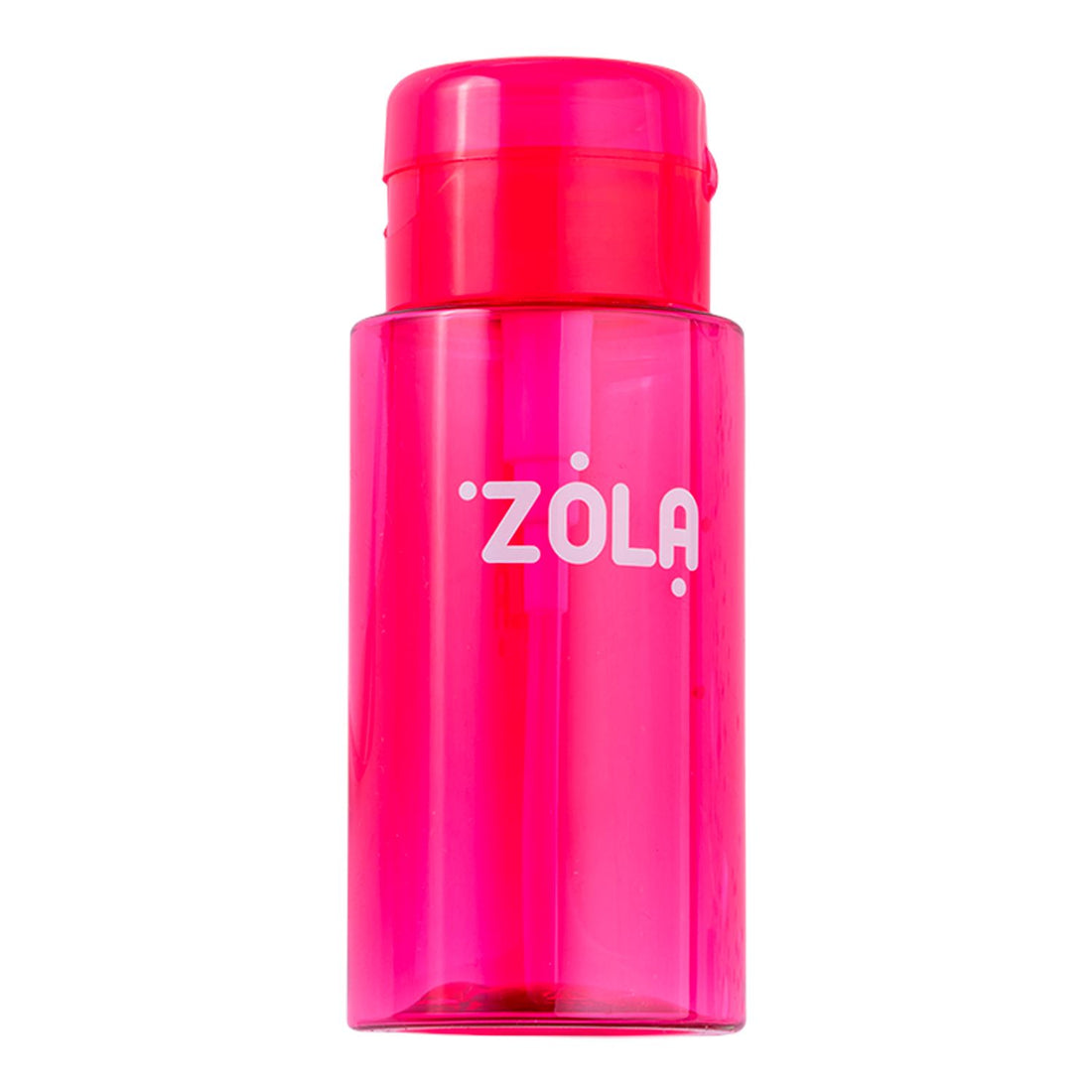 Plastic pompflesje van 180 ml, handig voor water of andere vloeibare producten, verkrijgbaar in roze of wit.