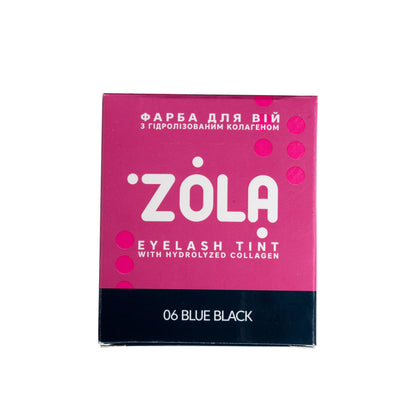 ZOLA | Eyelash Dye Blue Black+ 1.8% Oxidant | Sachet 5ml ZOLA 