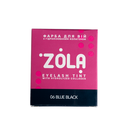 ZOLA | Eyelash Dye Blue Black+ 1.8% Oxidant | Sachet 5ml