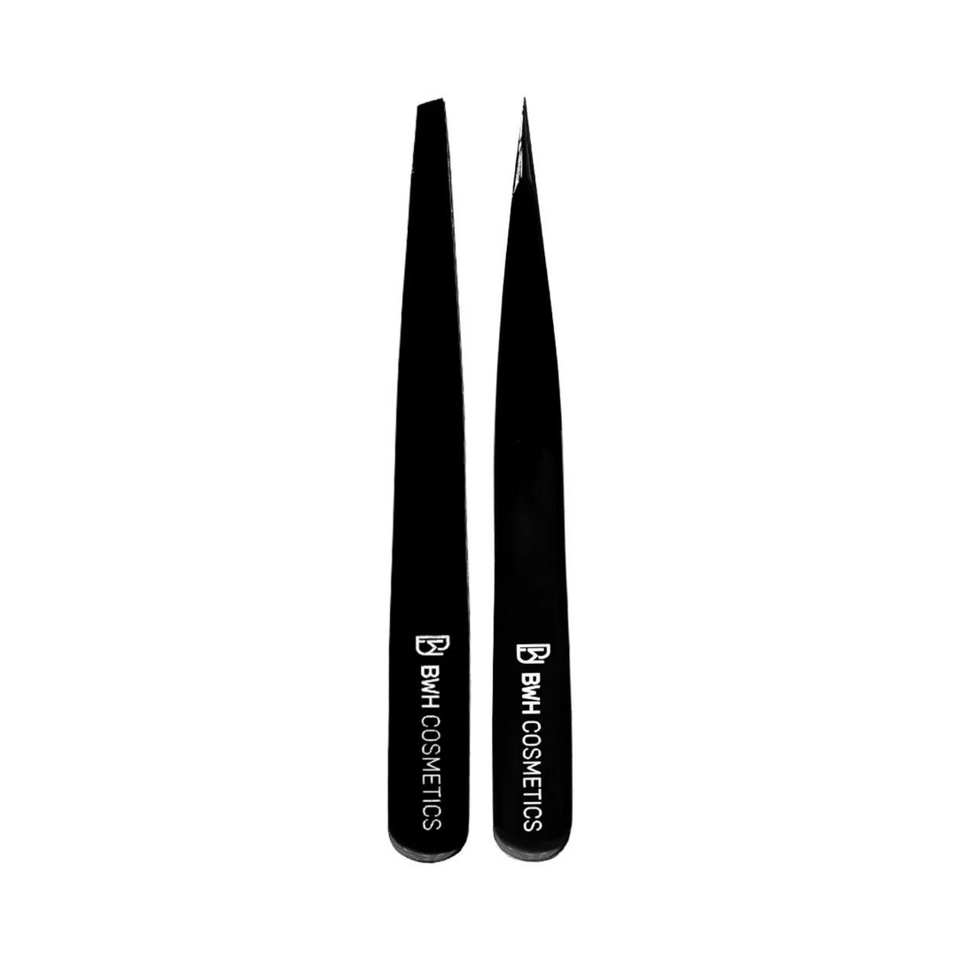 BWH COSMETICS | Pointy + Slanted Midnight Chrome Tweezers