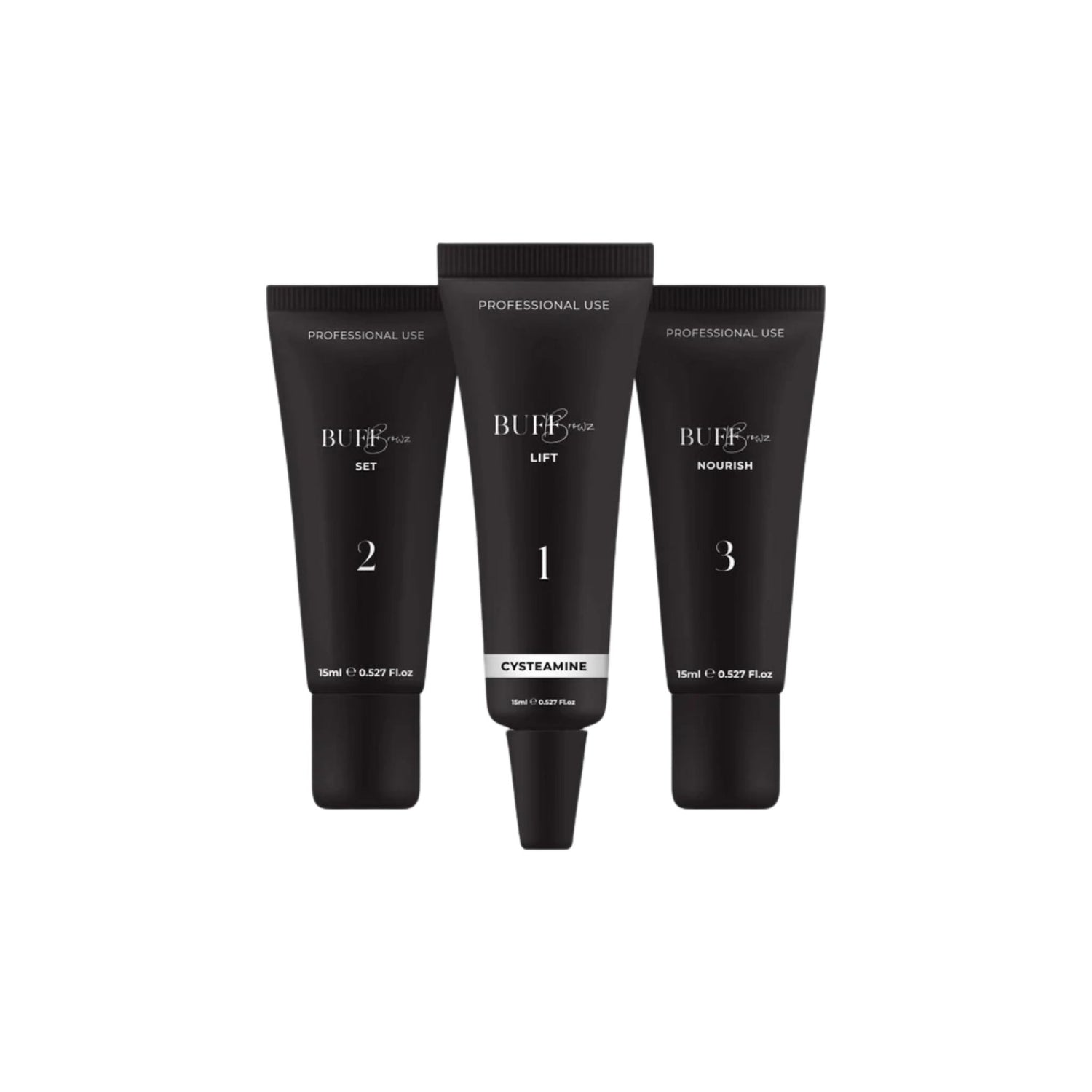 BUFF BROWZ &amp; LASHES | Cysteamine Lamination set - step 1,2 &amp; 3 buff browz &amp; lashes 