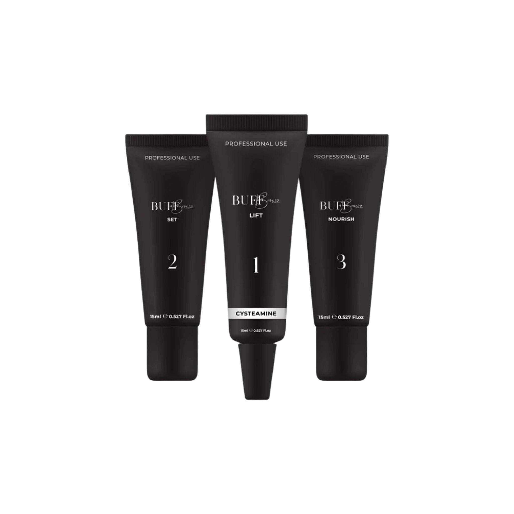 BUFF BROWZ &amp; LASHES | Cysteamine Lamination set - step 1,2 &amp; 3 buff browz &amp; lashes 