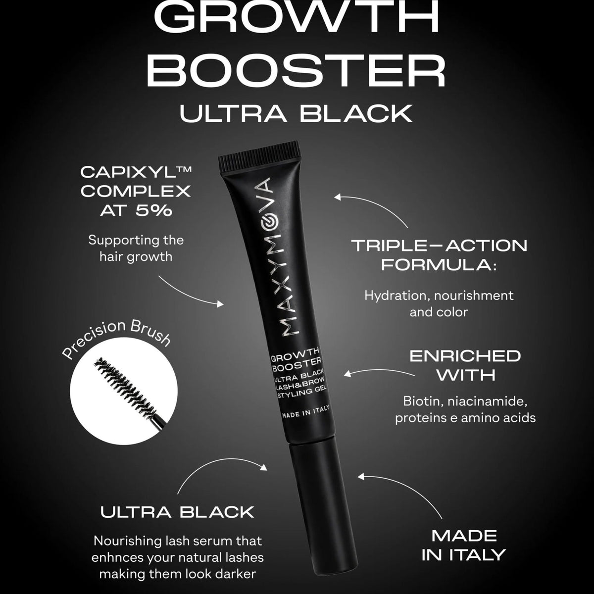 MAXYMOVA Growth Booster Ultra Black 8 ml