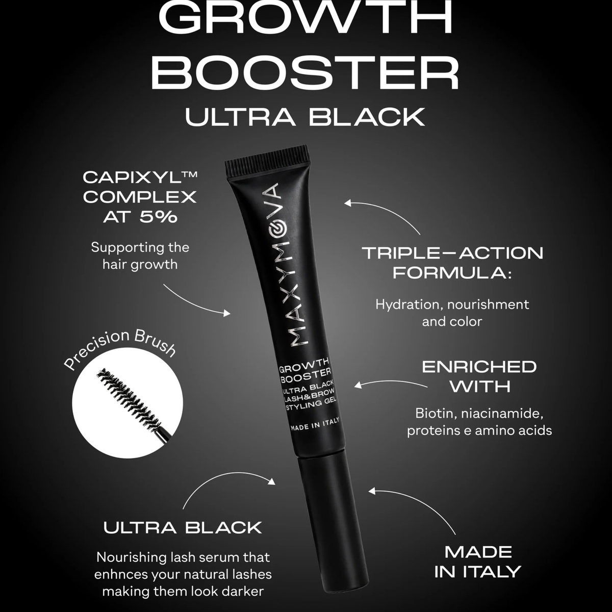 MAXYMOVA Growth Booster Ultra Black 8 ml