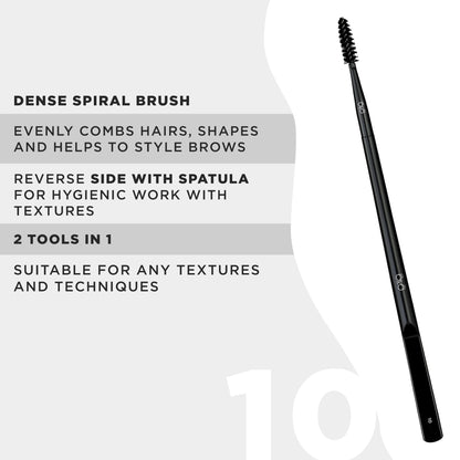 OKO | BRUSH 10 - Spoolie with flat handle OKO 