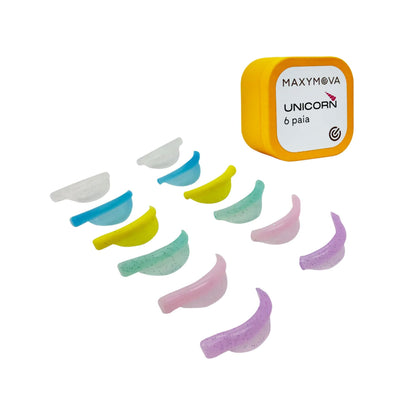 Unicorn Glitter Silicone Shields CURL type