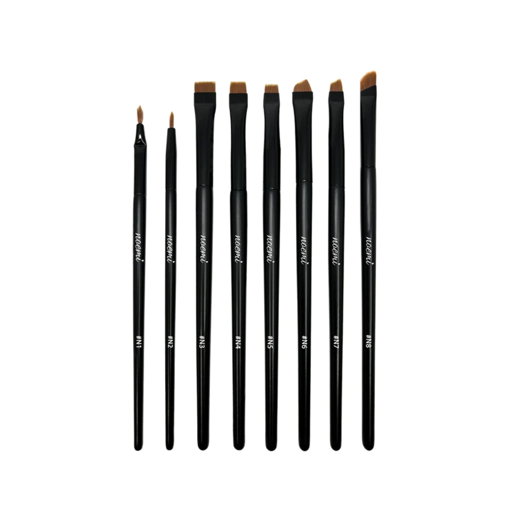 NOEMI Brush Set met acht brow penselen