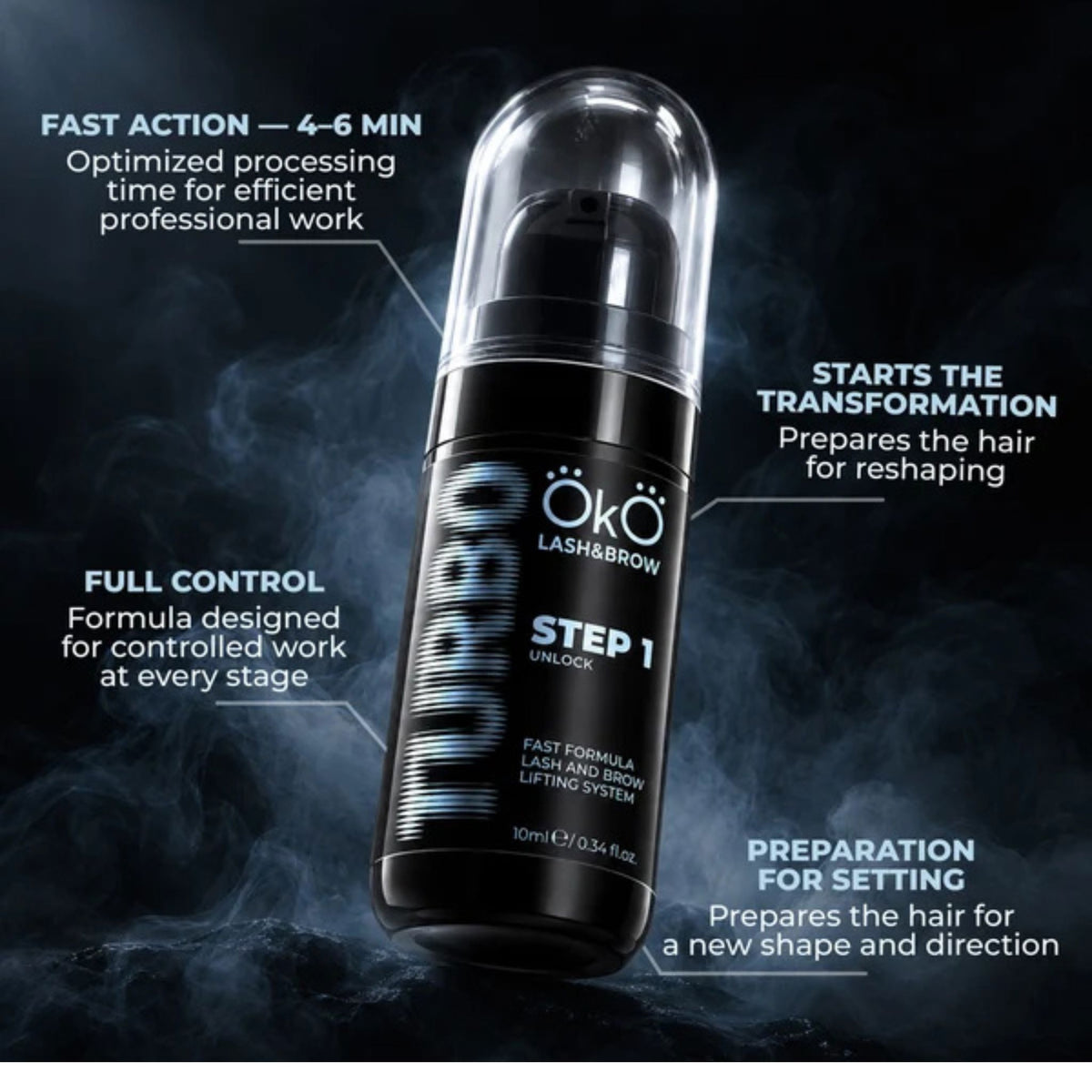 OKO TURBO Step 1 UNLOCK 10 ml voor lash en brow lamination
