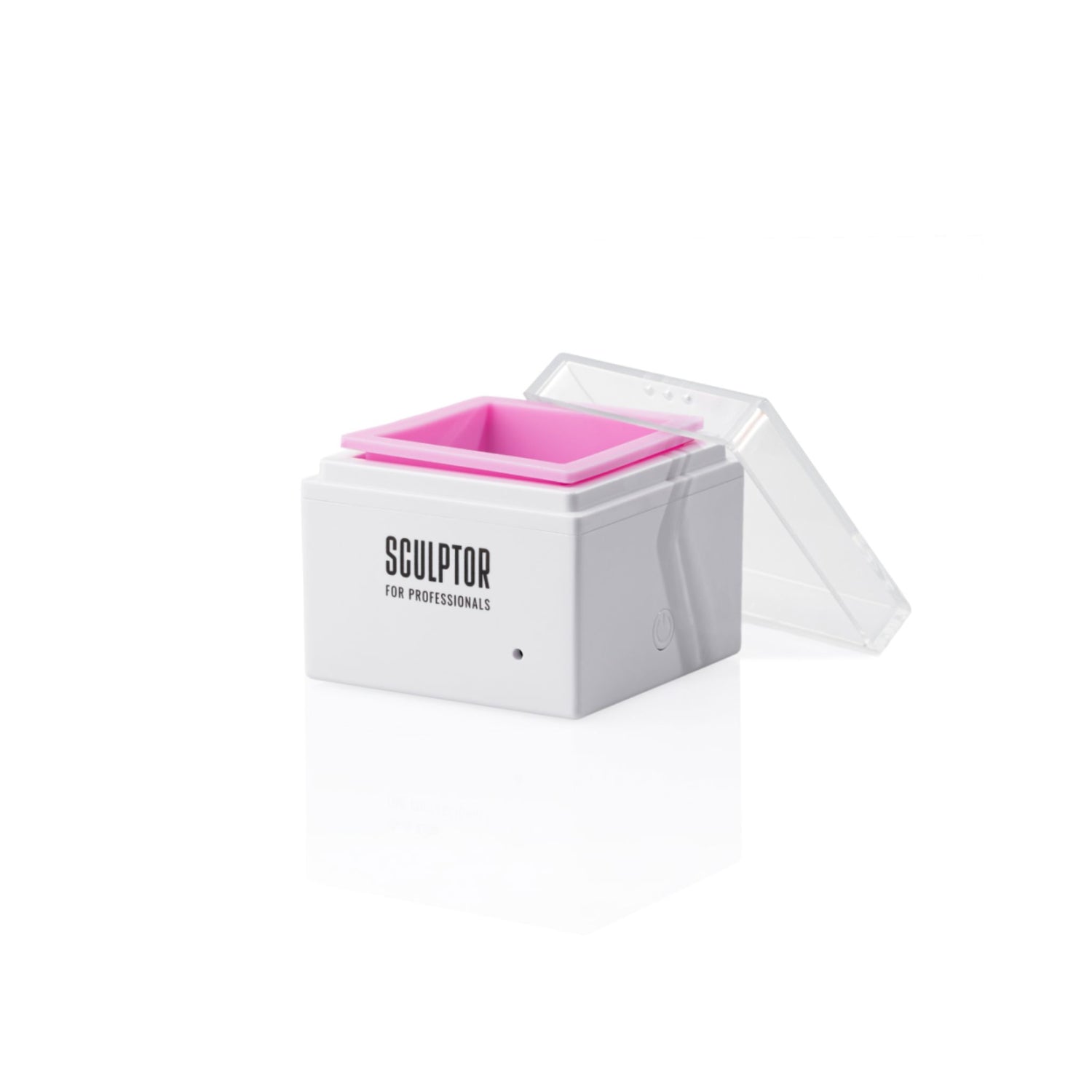 SCULPTOR | Mini Wax Heater SCULPTOR Wit met roze 